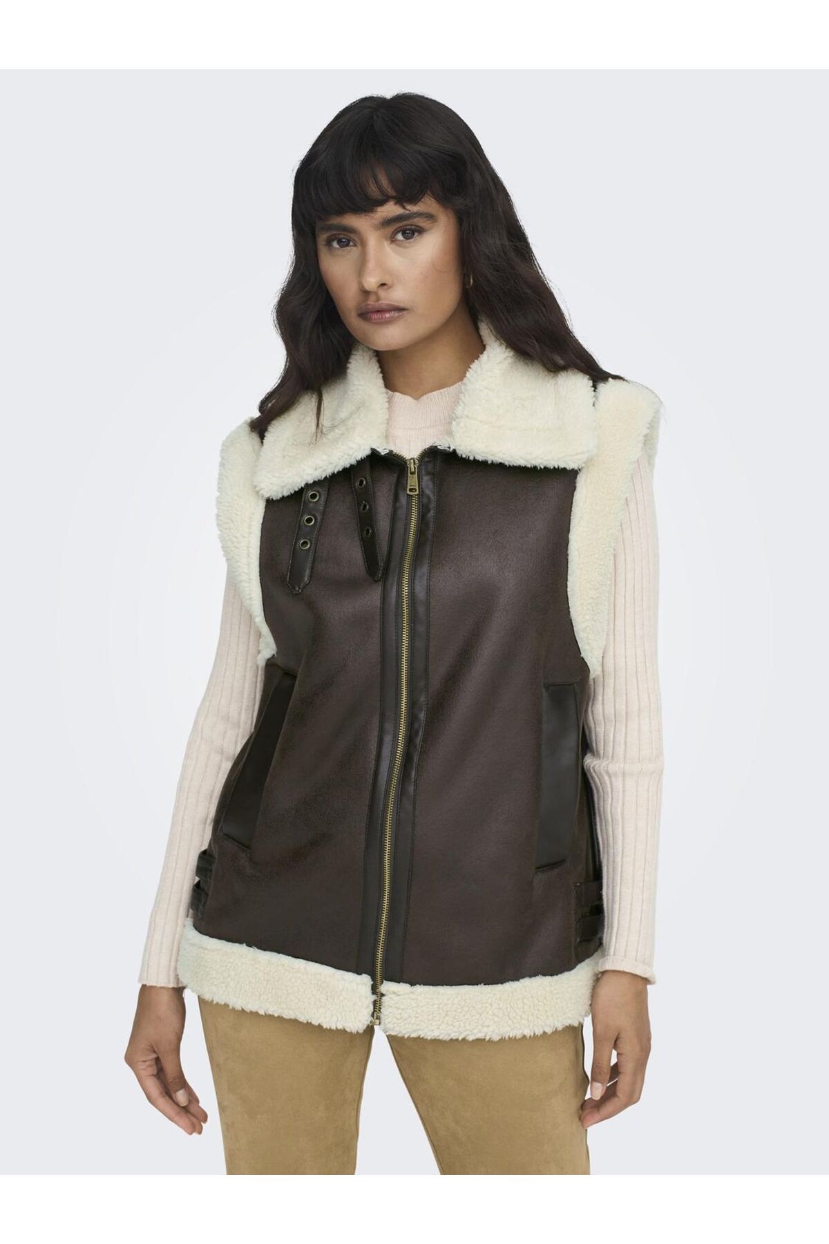 ONLY-OnlBetty Weste aus Wildlederimitat 15304239 6