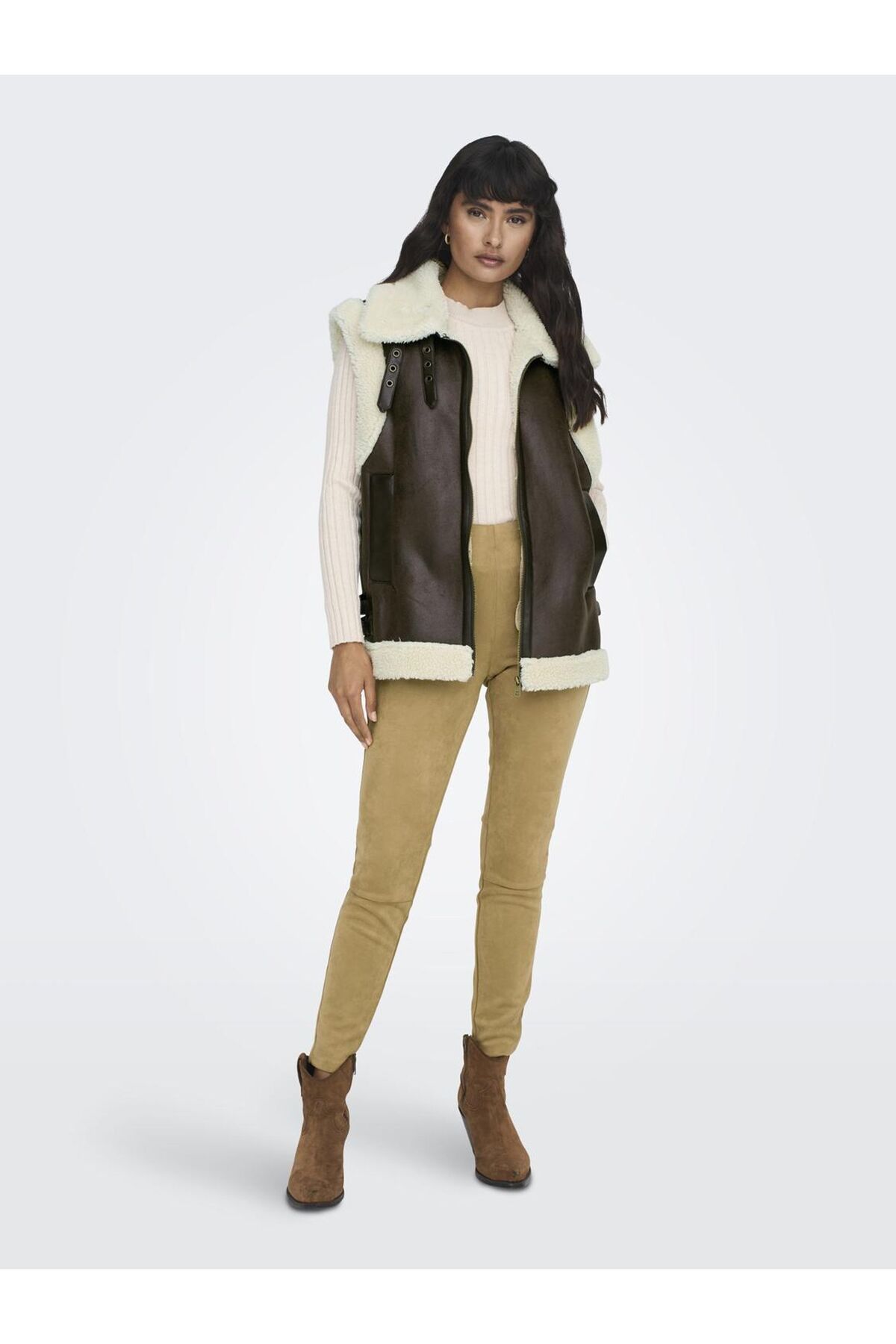 ONLY-OnlBetty Weste aus Wildlederimitat 15304239 5