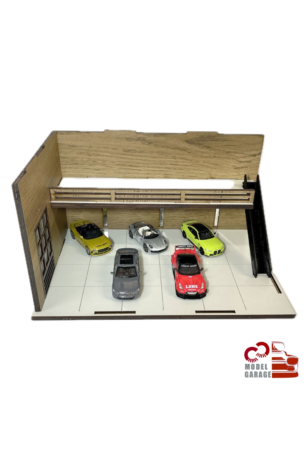 ÜRETİM 1/64 Ölçek Araç Showroom Otopark Diorama Diecast Sergileme