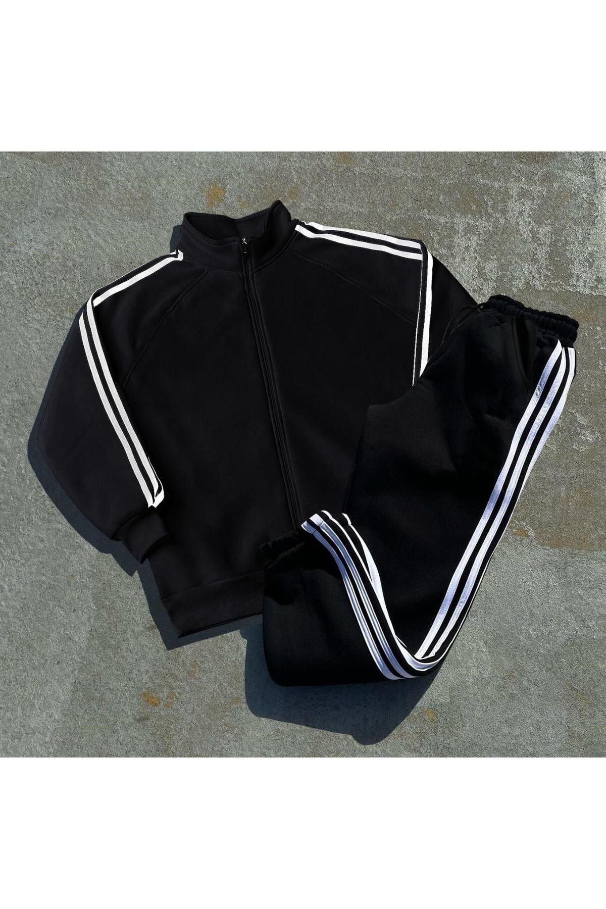 Tracksuit with stripes best sale