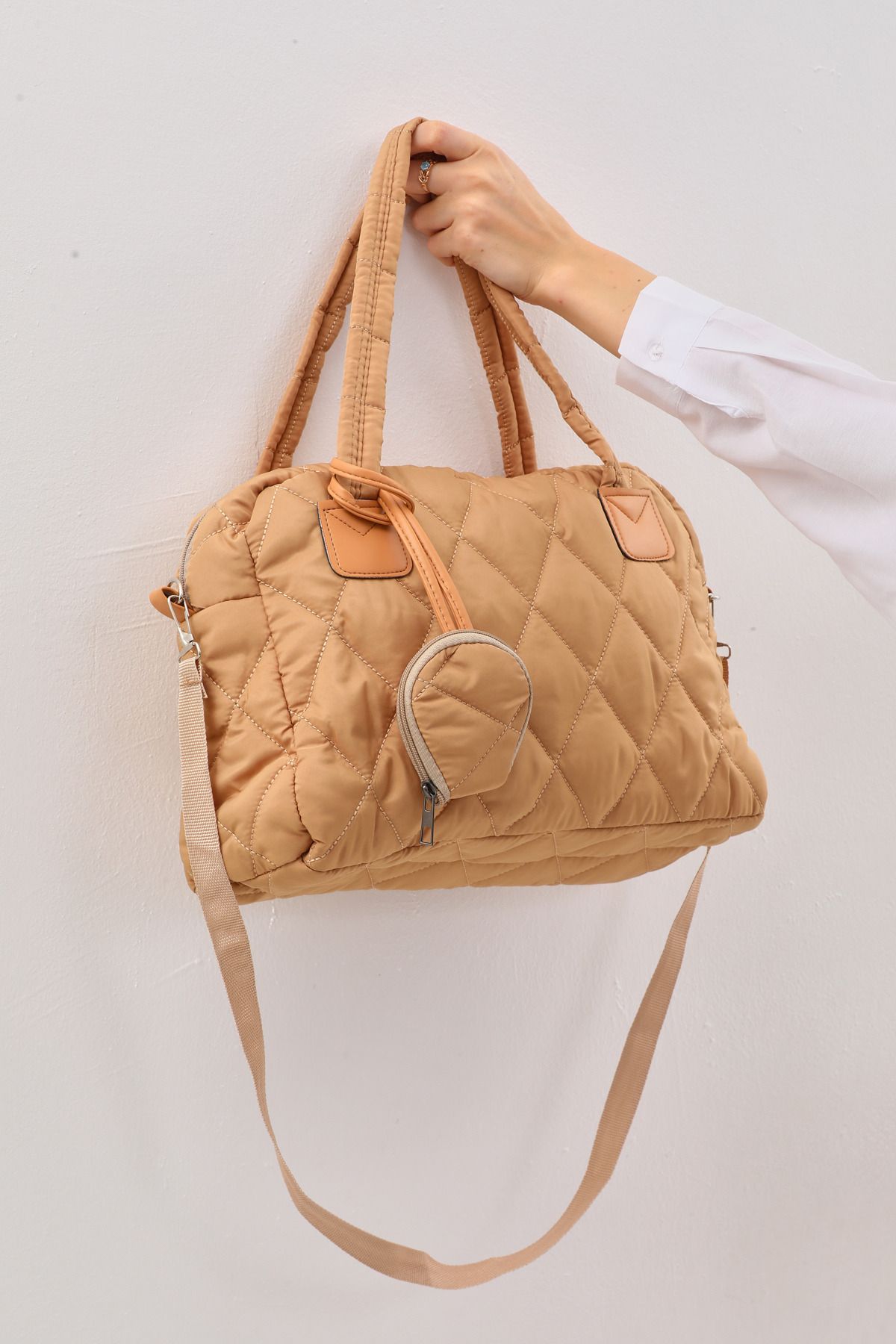 Quilted fabric wallet on sale