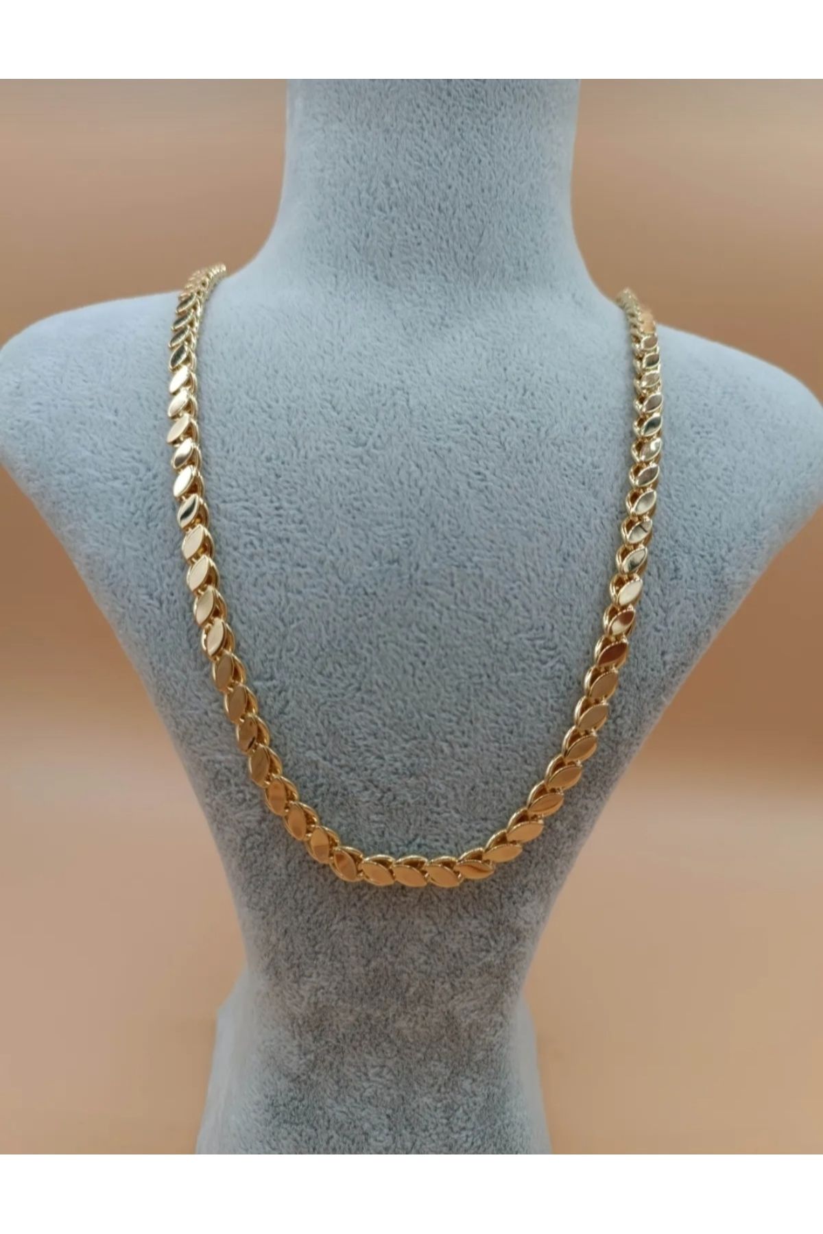 ZD JEWELRY Steel Necklace Gold colored Beachwear
