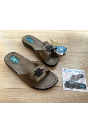 Ceyo KADIN PLATİN RENK TEK BANTLI ORTOPEDİK TABAN TOPUK DİKENİ İÇİN JEL TABAN...