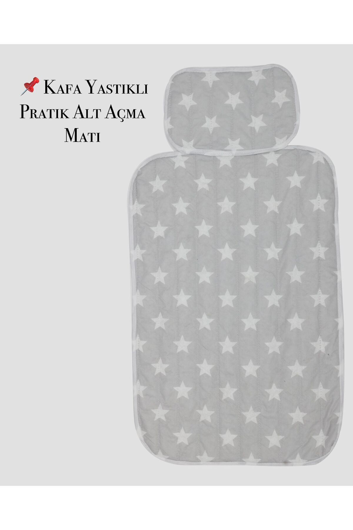 MorPort Pratik Alt Değiştirme Matı Minderi Alt Değiştirme Pedi Bakım Örtüsü (Gri) fotoğrafı 2 (önizleme)