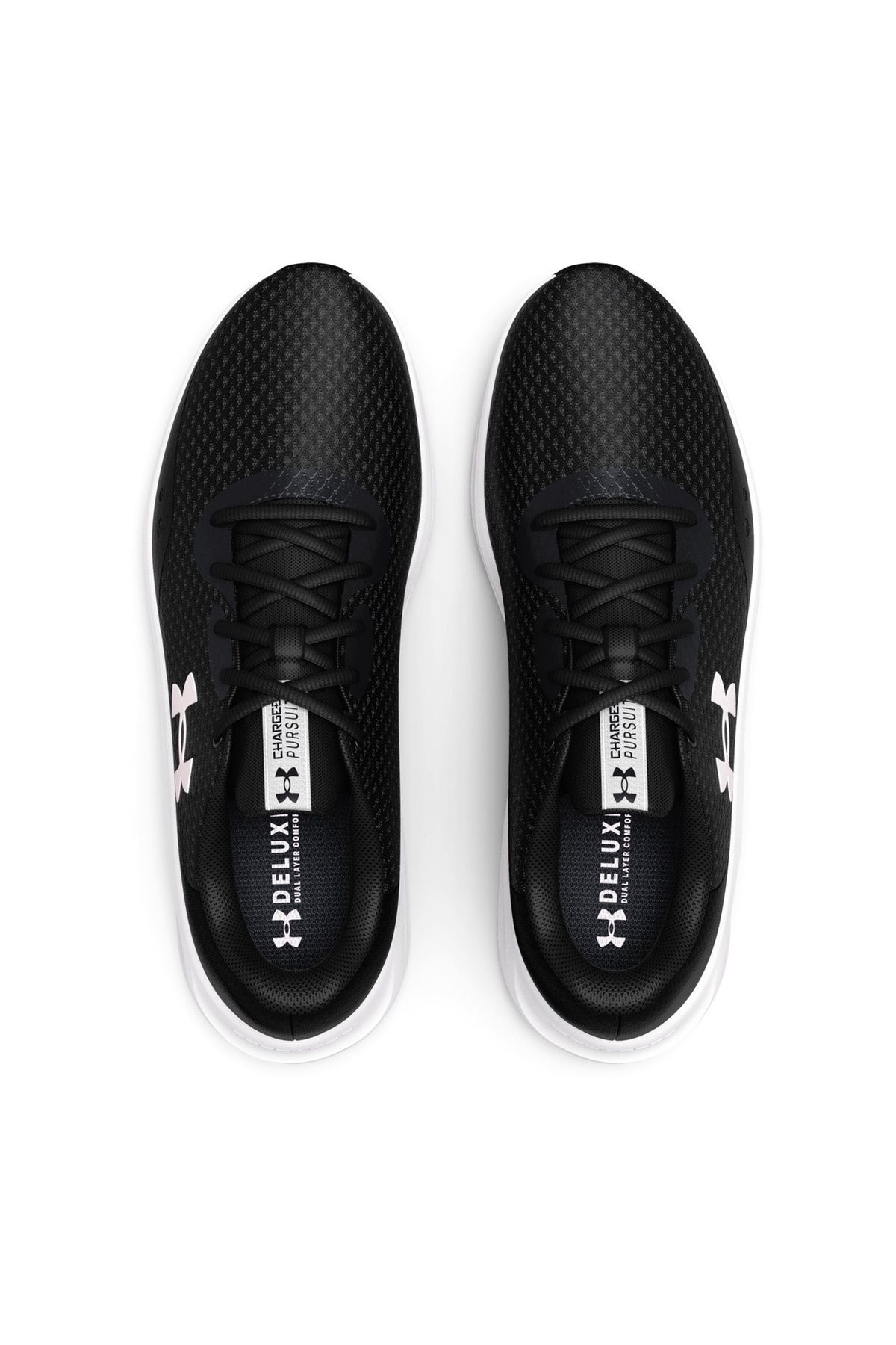 کفش دو و تمرین سفید مردانه سیاه های رانینگ پوست 3024878 UA Pursuit 3 Under Armour