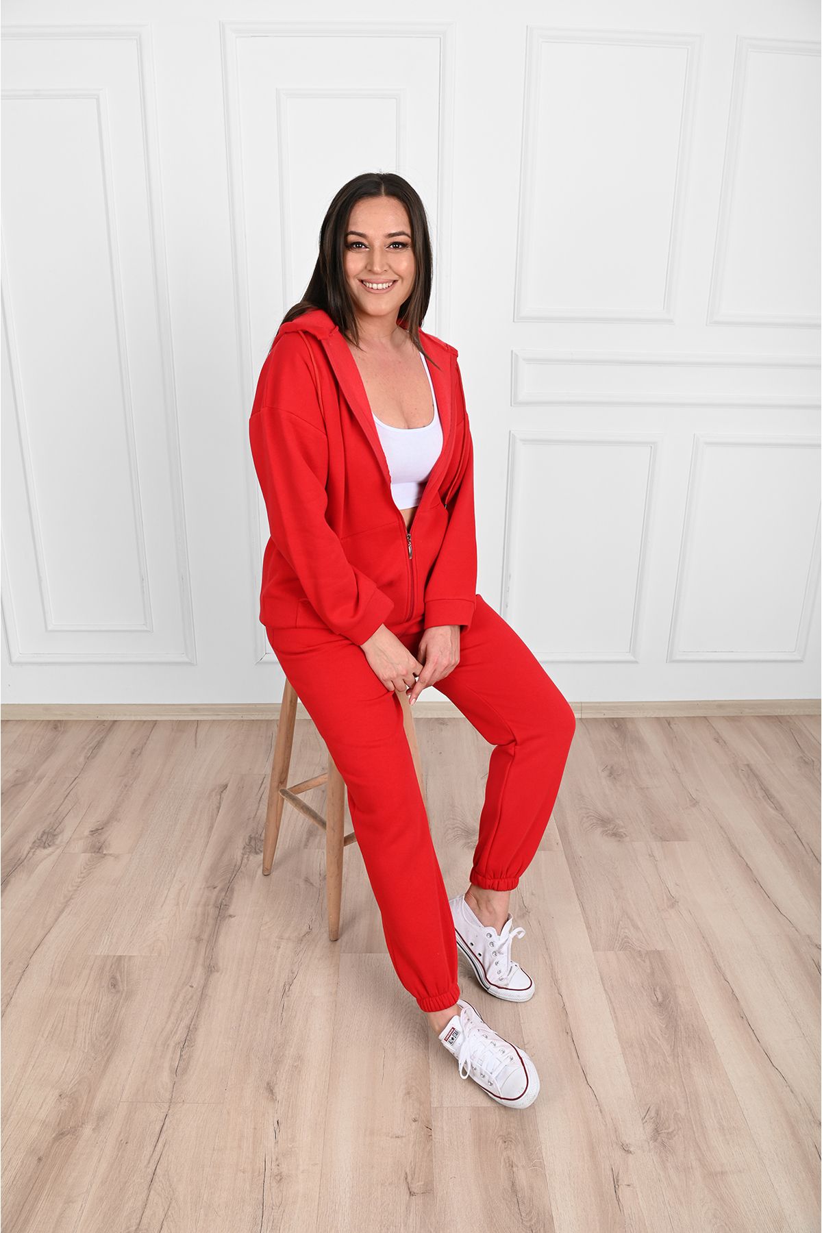 SELF CONTROL-Women's 3 Thread Raised Double Plus Size Suit 5