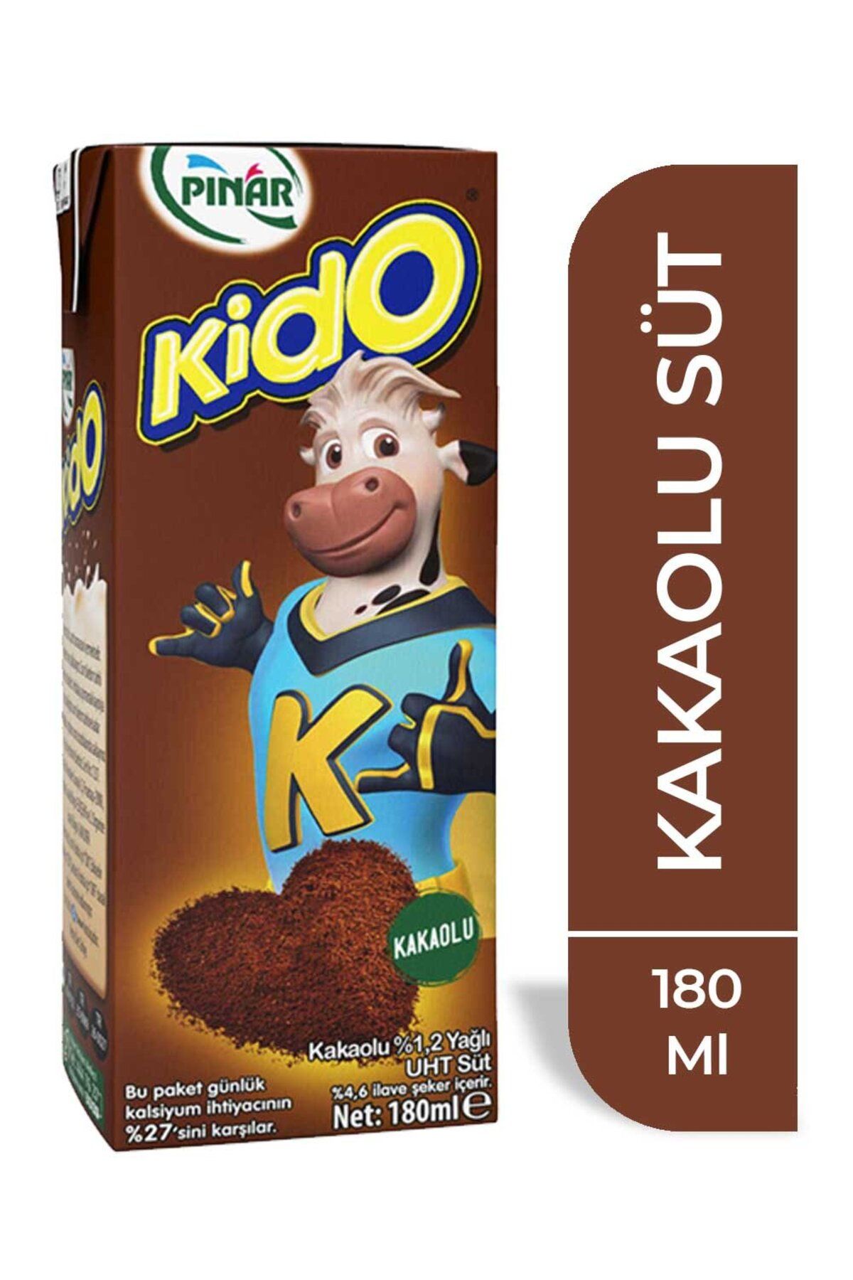 buypass Pınar Kido Kakaolu Süt 180 Ml x 27 Adet