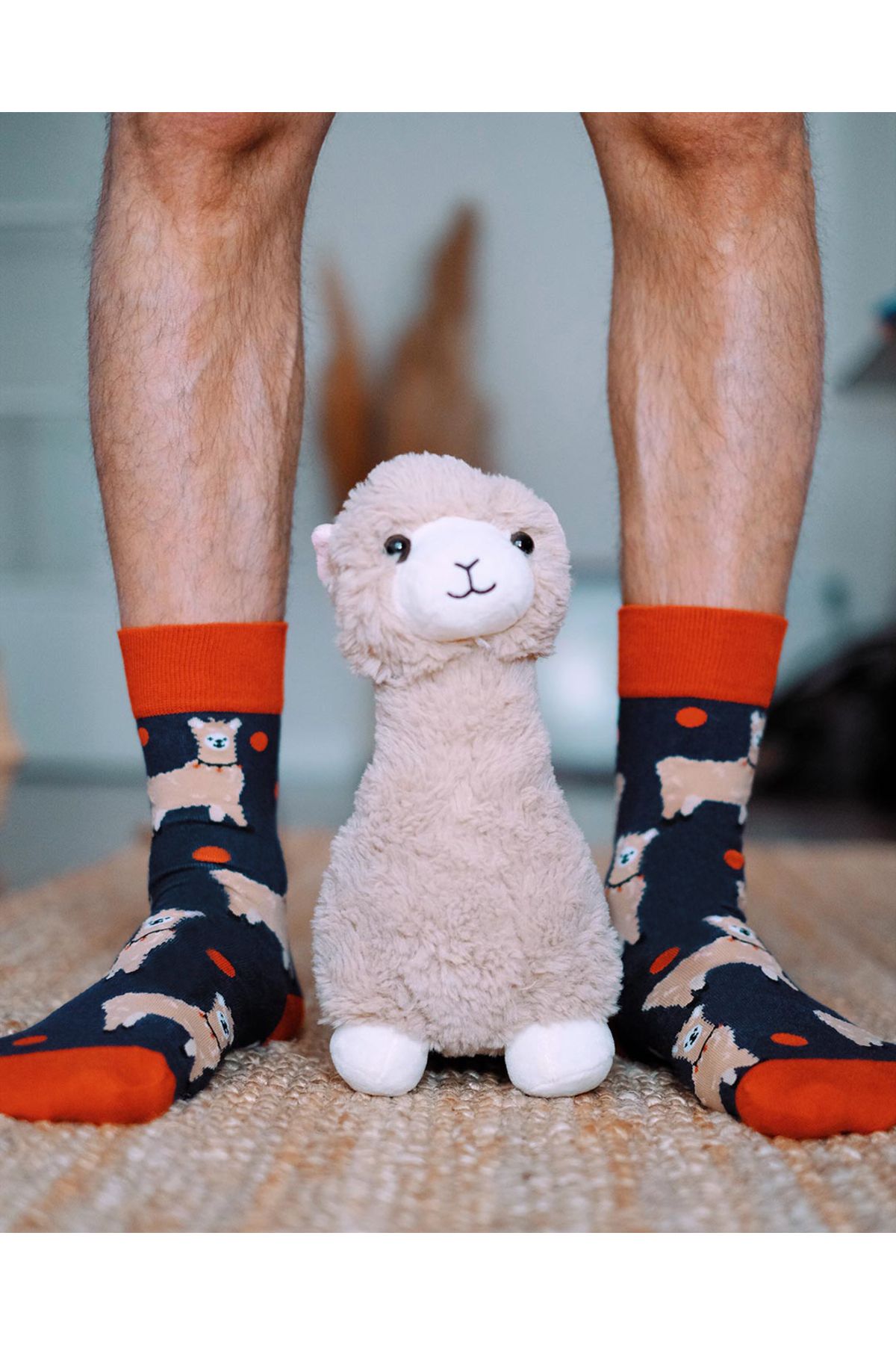JIGGLE WIGGLES-Lama Patterned Socks 6