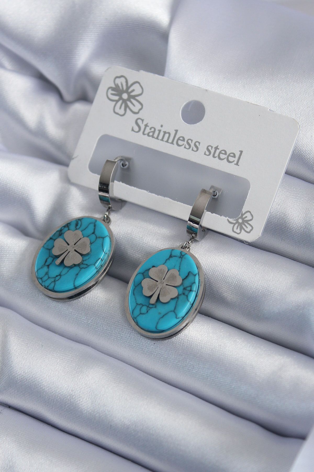 Blue top paparazzi earrings