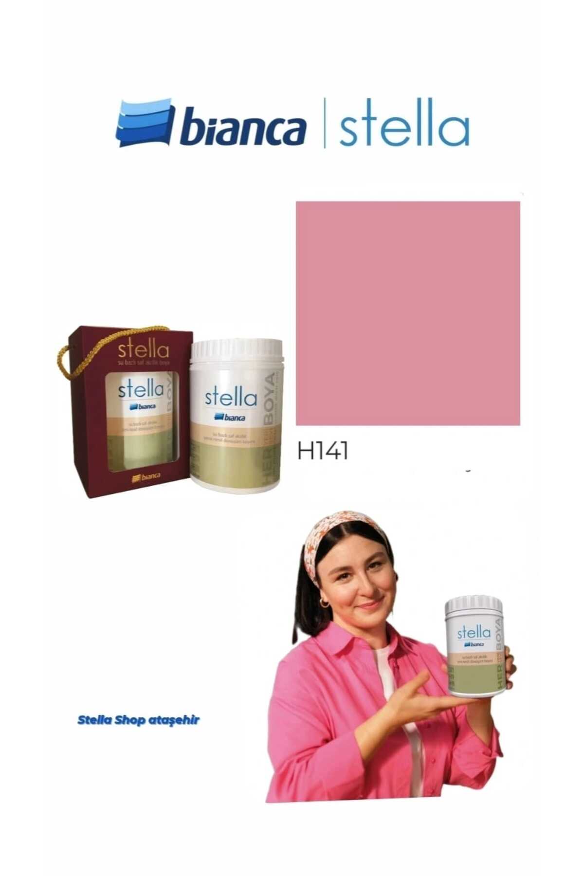 Bianca Stella Su Bazlı Saf Akrilik Boya 500ml - H141