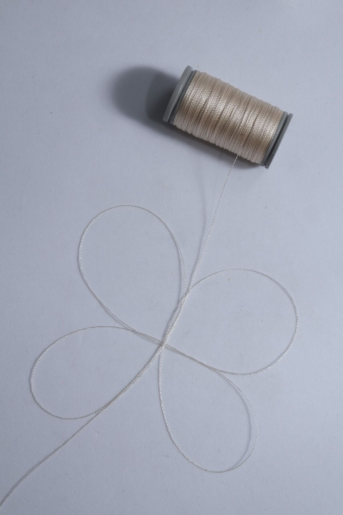 0.2 Mm 30 Metre Tesbih İpi Krem Renk