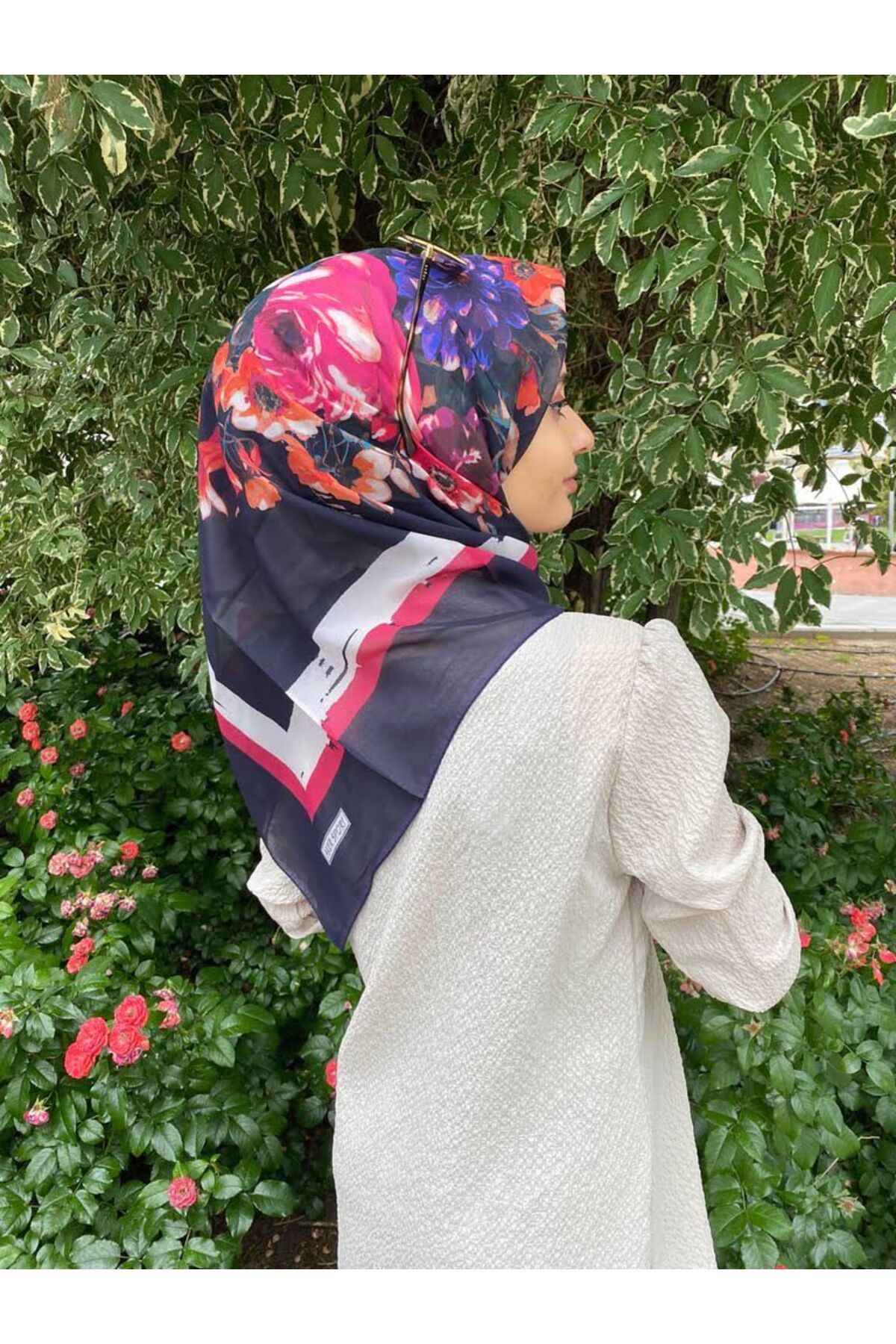 Navy blue summer outlet scarf