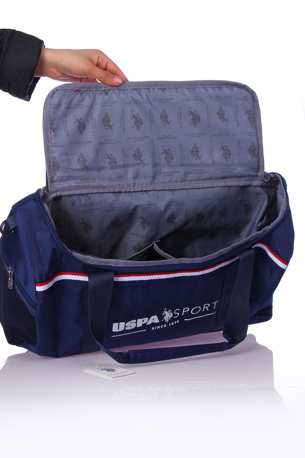 چمدان و ساک آبی مردانه زنانه پایه. Polo Assn 23802 03 Travel ورزشی and Fitness Bag Husic U.S. Polo Assn.