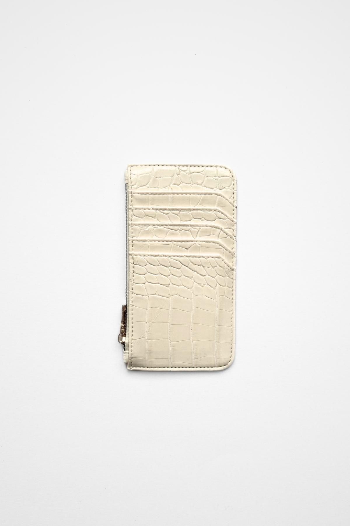 Yuka Atelier-Nomu Card Holder Detailed Faux Leather Wallet 1