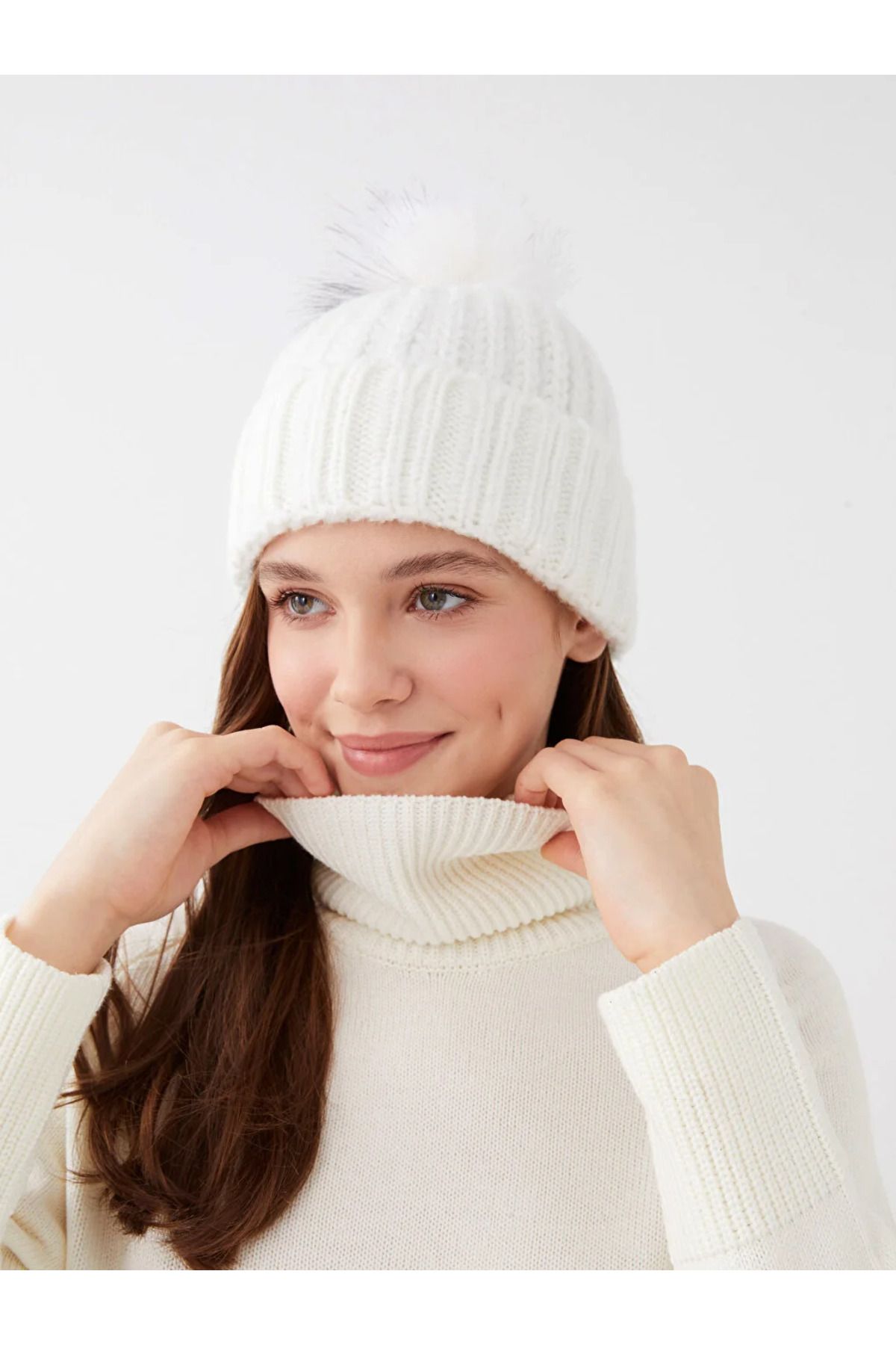 LC Waikiki Lcw Accessories Beretă De Damă Tricotată Cu Pompon Femeie - Single Dimension
