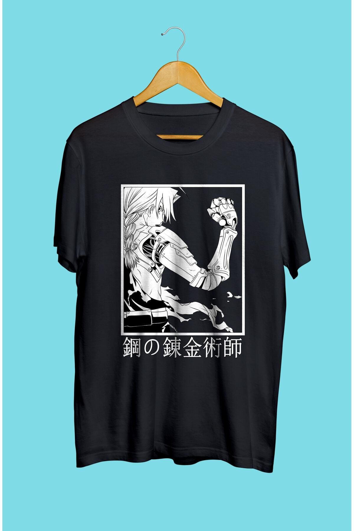 FULL TOLERANCE-Full Metal Alchemist Edward Elric (metanic Sleeve) Anime Character Printed Special Design T-Shirt 1