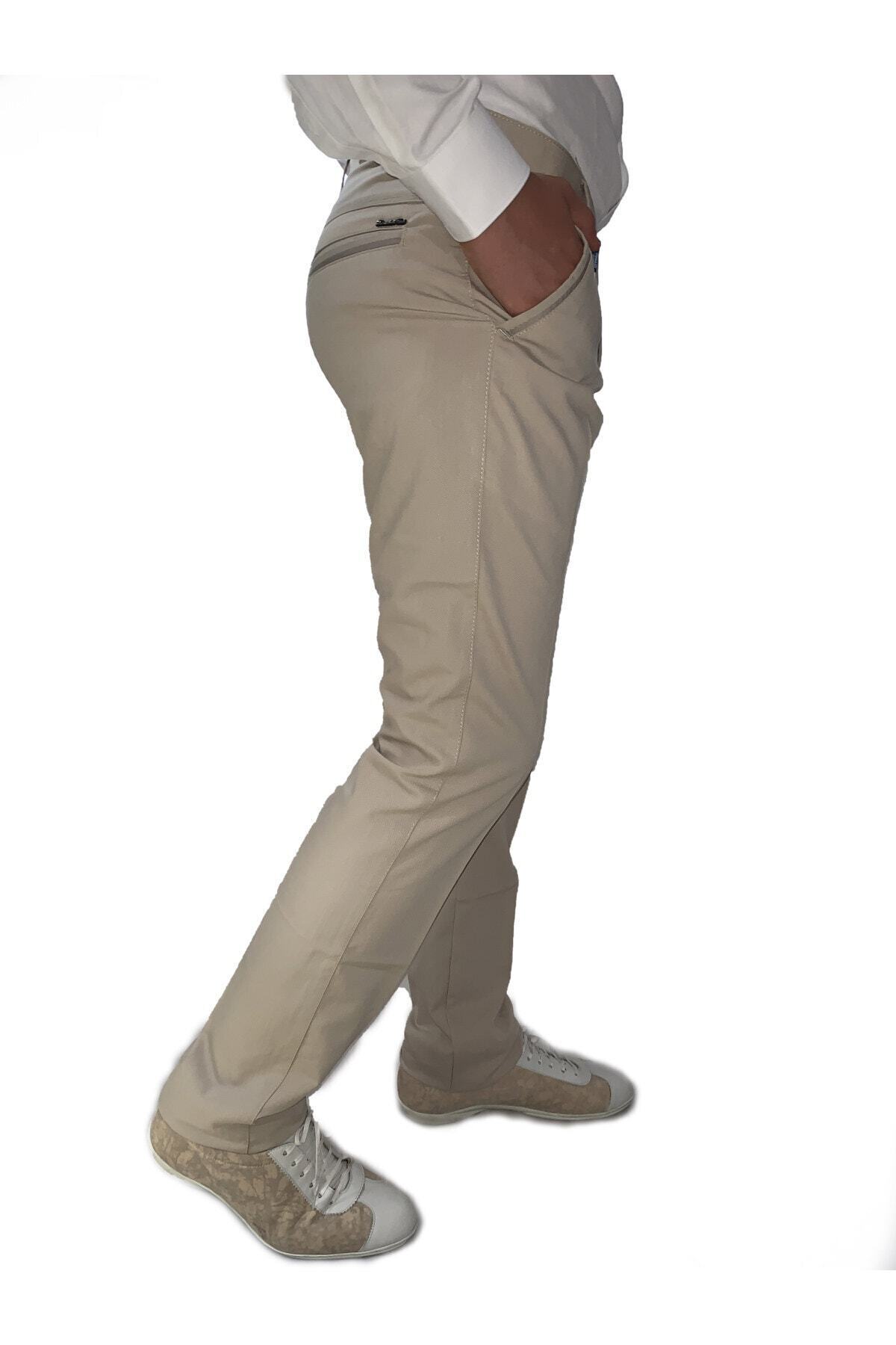 شلوار مردانه بژ Daniel Voi | 18072 اورجینال - تصویر 2