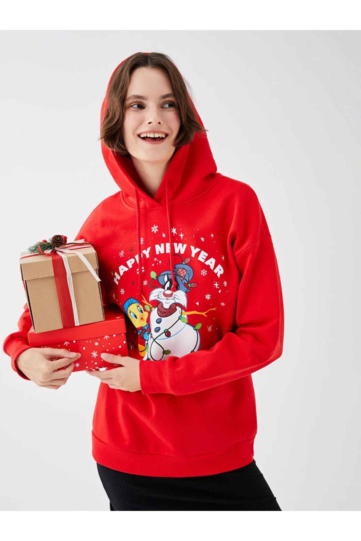 LC Waikiki Kap onlu Y lba Temal Sylvester ve Tweety Bask l
