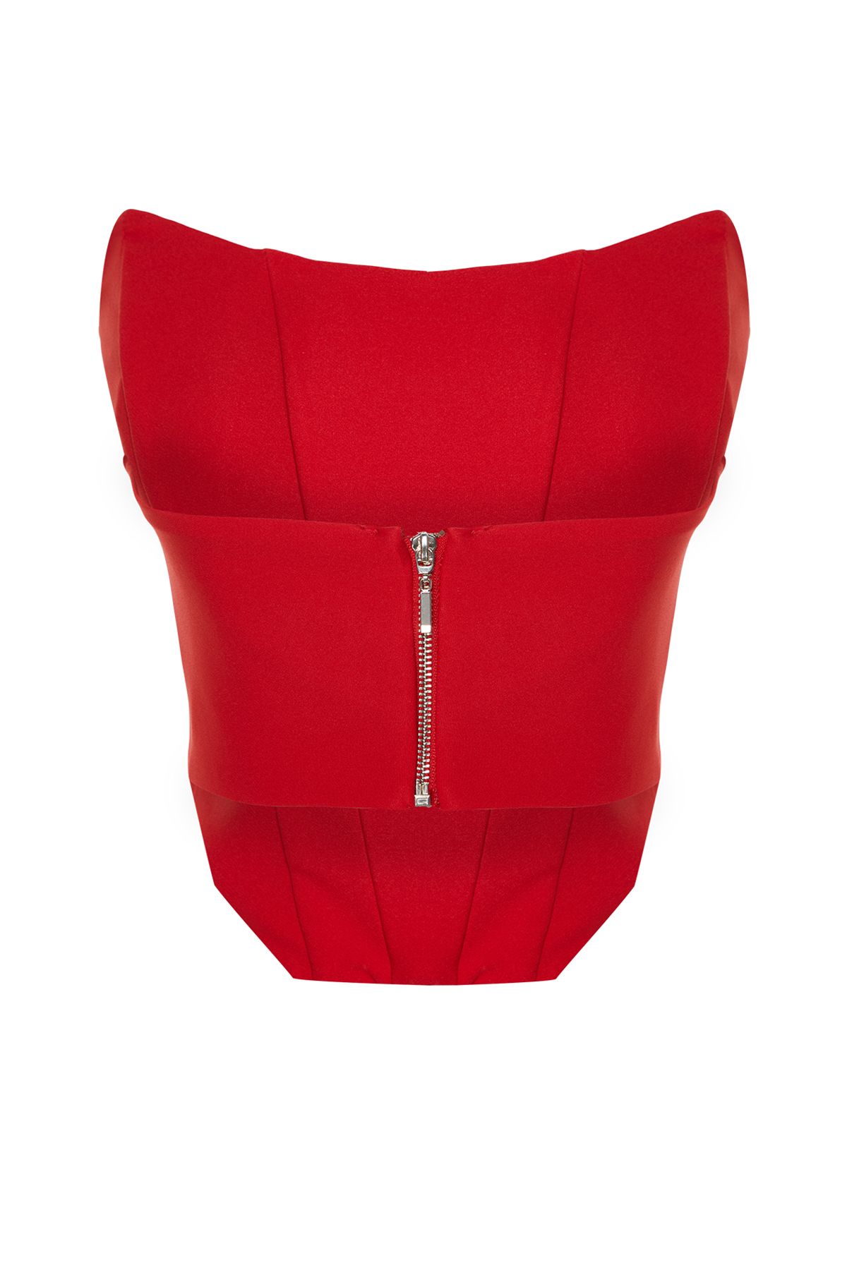 Trendyol Collection-TPRSS21BS0032 Model w kolorze czerwonego gorsetowego gorsetu 8