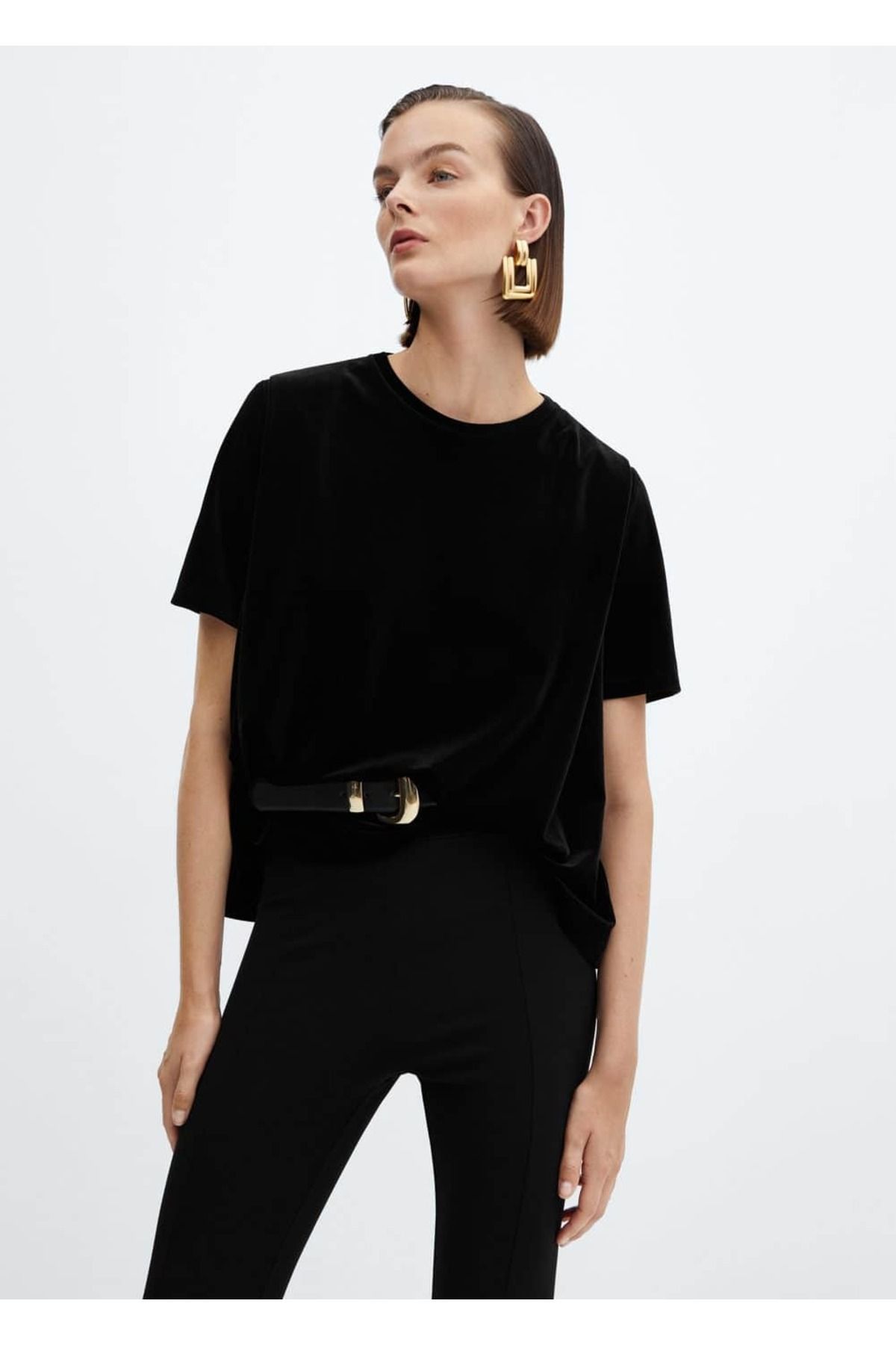 Mango padded 2025 t shirt