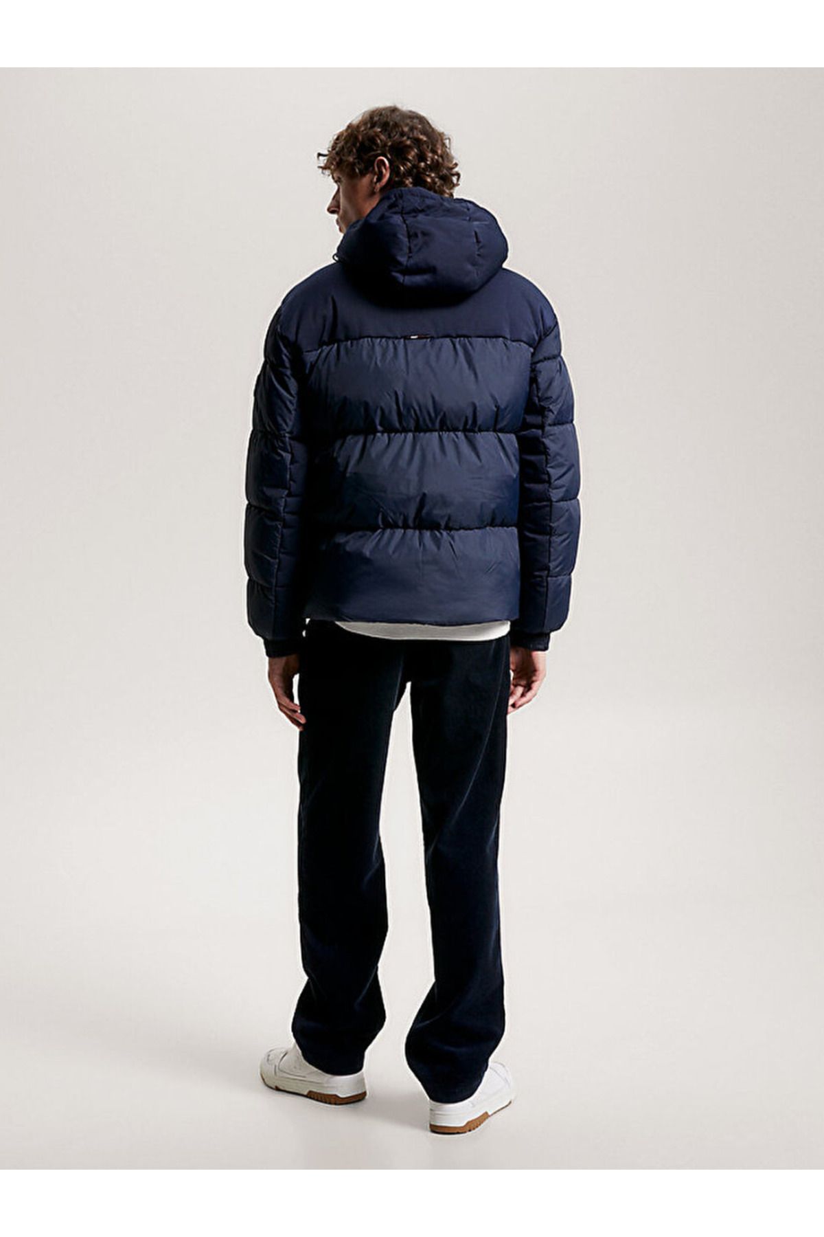 Hooded puffer jacket tommy on sale hilfiger