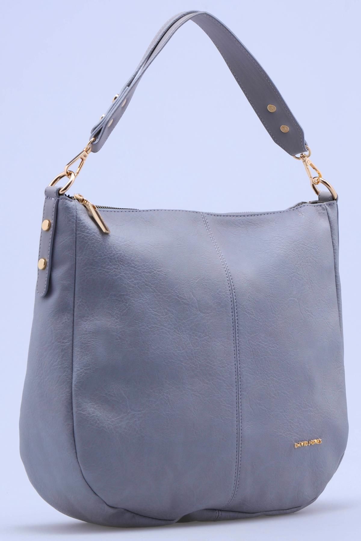 David Jones Shoulder Bag Gray Plain Trendyol
