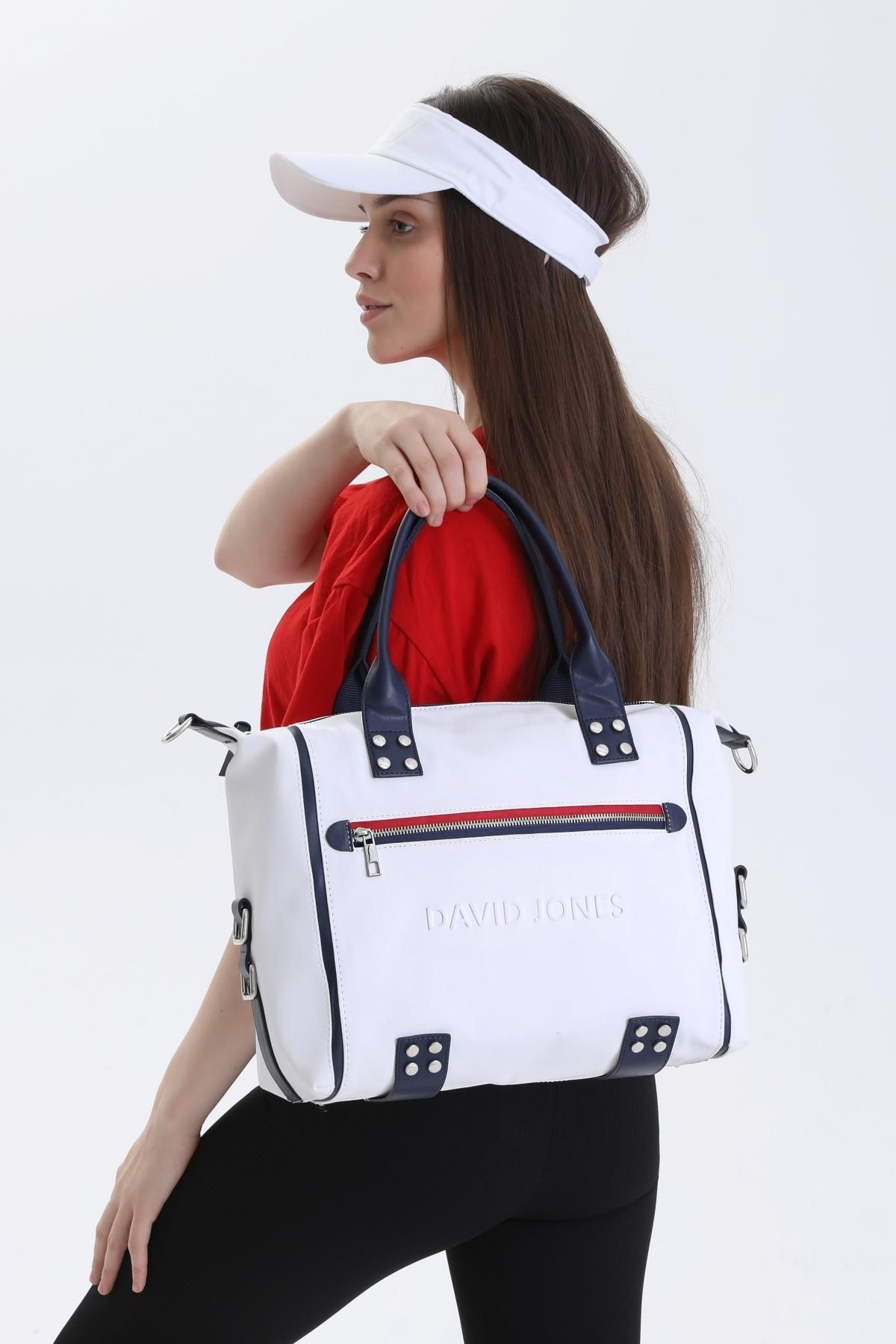 David Jones Shoulder Bag White Plain