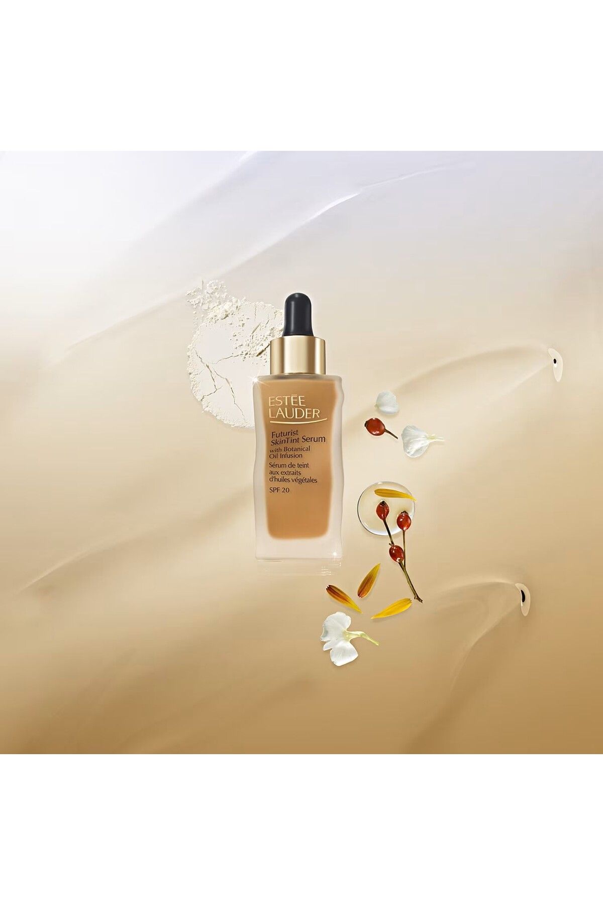 Estee Lauder آینده‌نگر روغن‌های گیاهی تغذیه‌دهنده و تقویت‌کننده سرم پایه‌ی آبرسان SPF20