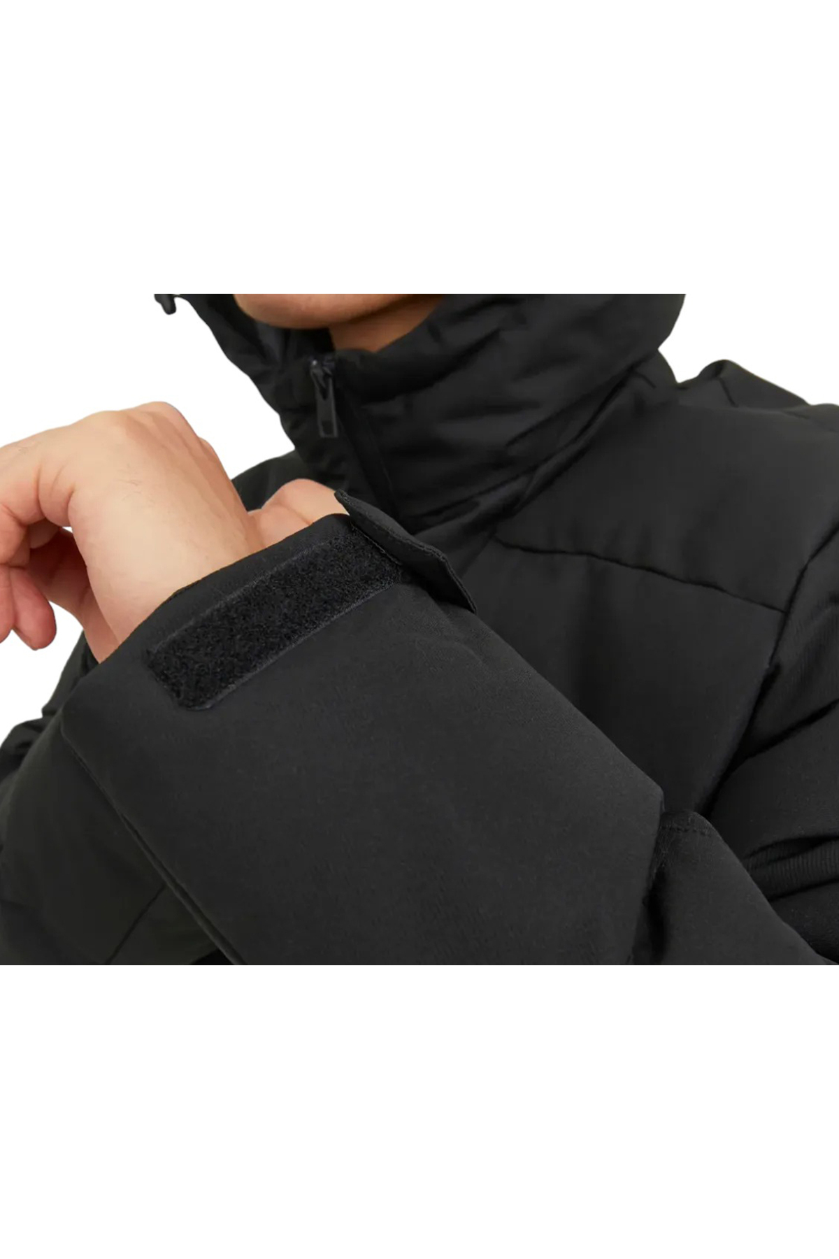 کاپشن مردانه مشکی جک اند جونز | JJOTISPFF اورجینال - تصویر 6