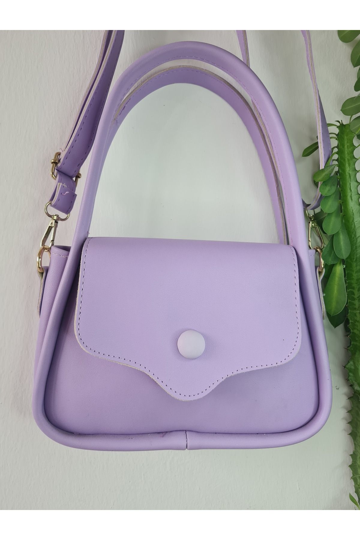 J.PARS Shoulder Bag Purple Plain