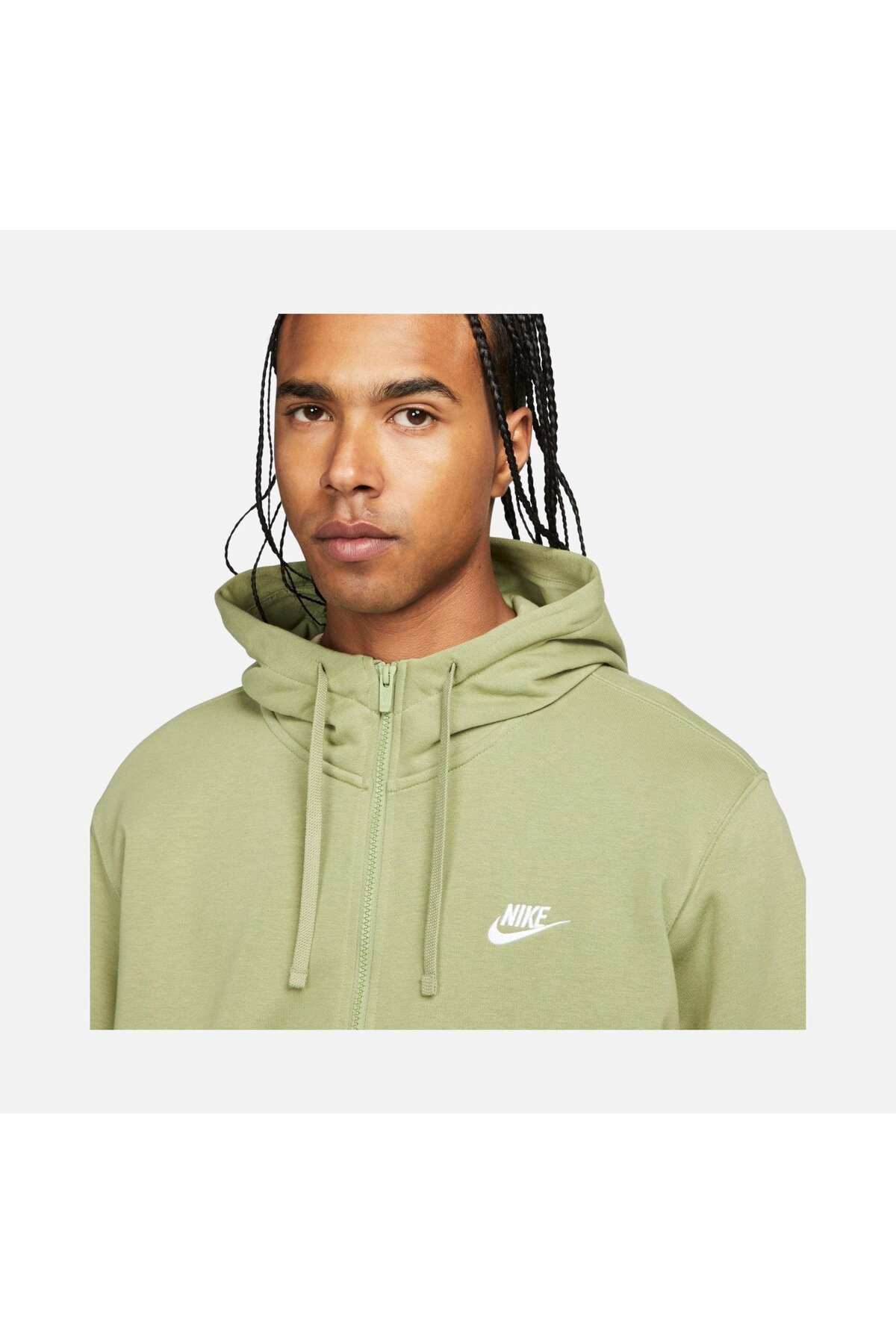 سویشرت اسپرت نایکی مردانه پلی استر سبز اسپرت راسته Regular/رگولار    آسیمتریک اسپرت | Nike BV2648-334 VN - تصویر 2