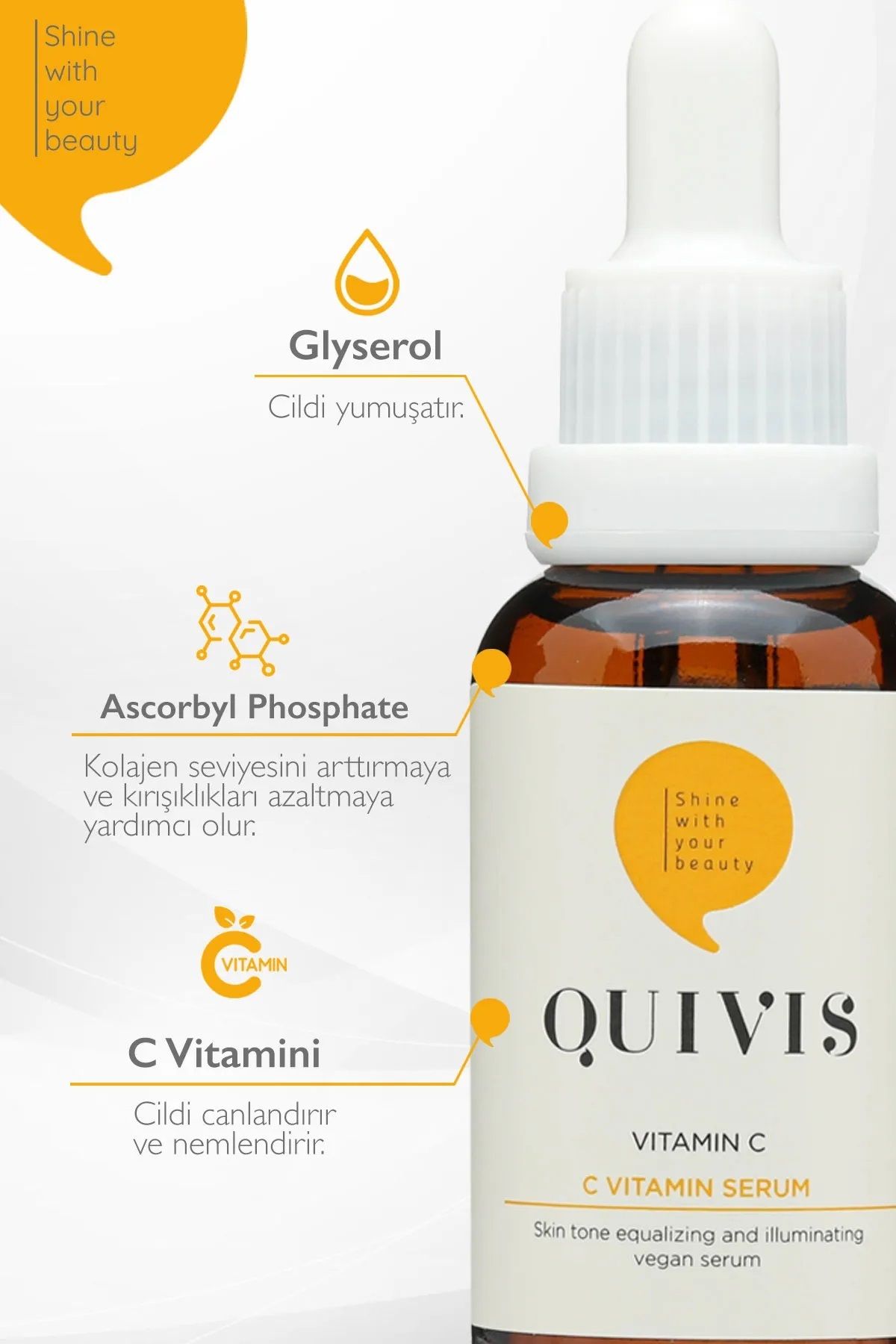 Quivis-Skin Tone Equalizing and Pore Firming Vitamin C Serum 30 ML x2 4