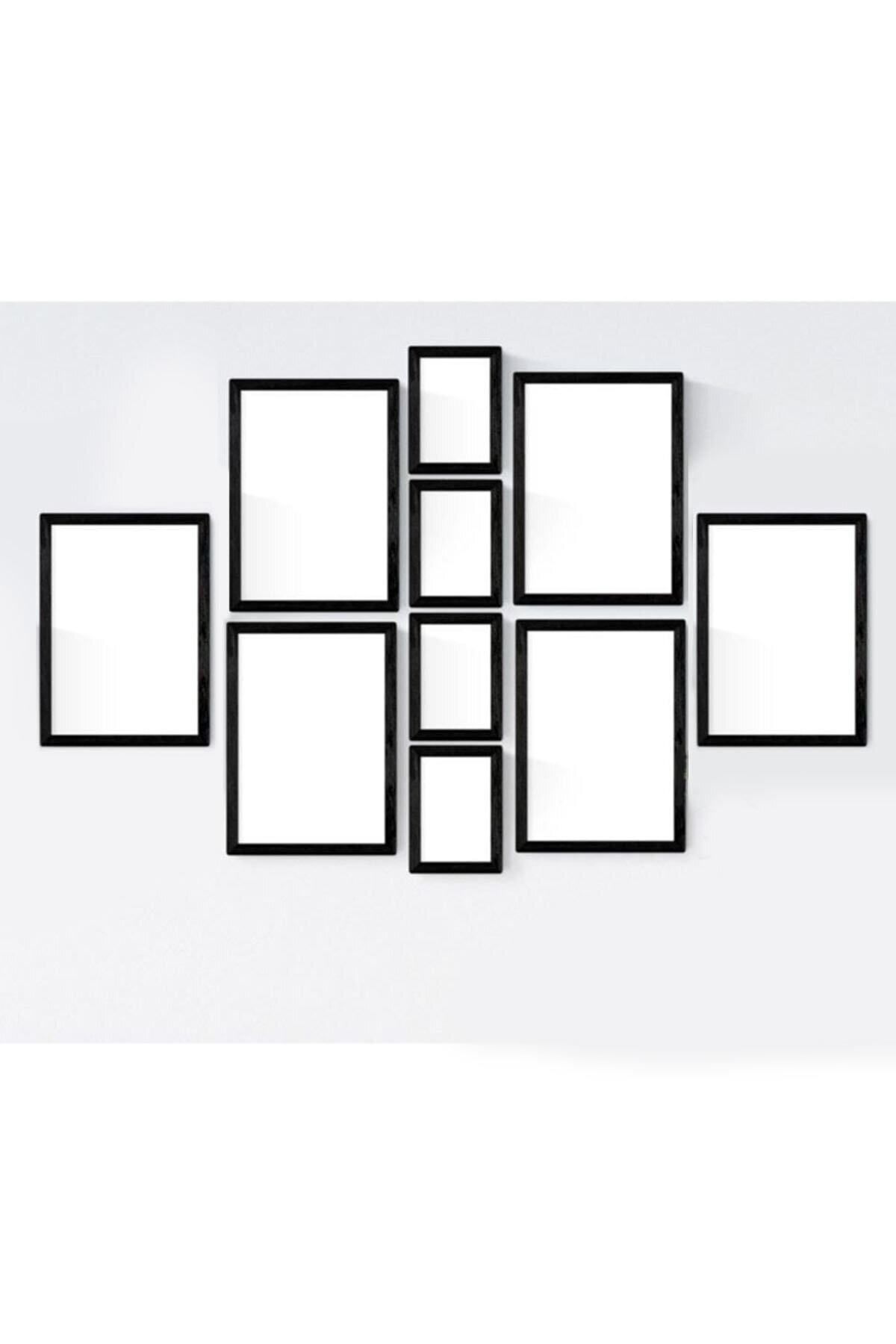 AS TİCARET-Black Frame Set Mixed Size 6pcs A4(21*30) 4pcs (13*18) Set 1
