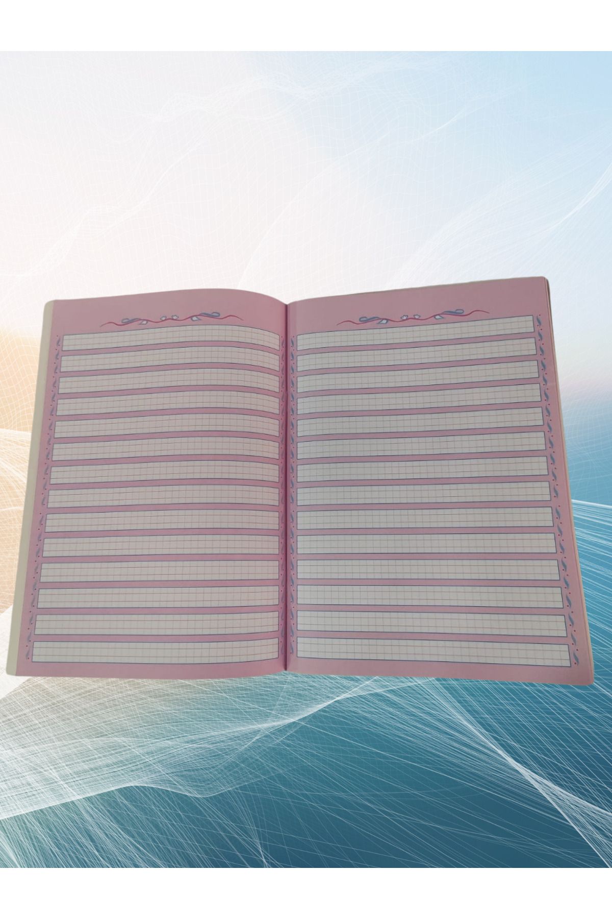İNCİ DEFTER-Pearl Guide Line Writing Notebook Large Size Beautiful Writing Notebook 32 Sheets 3