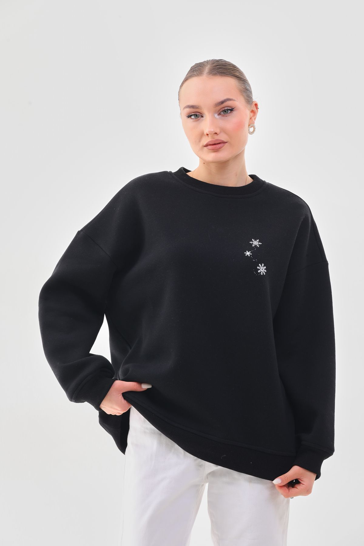 Crew Neck Sweatshirt-8036