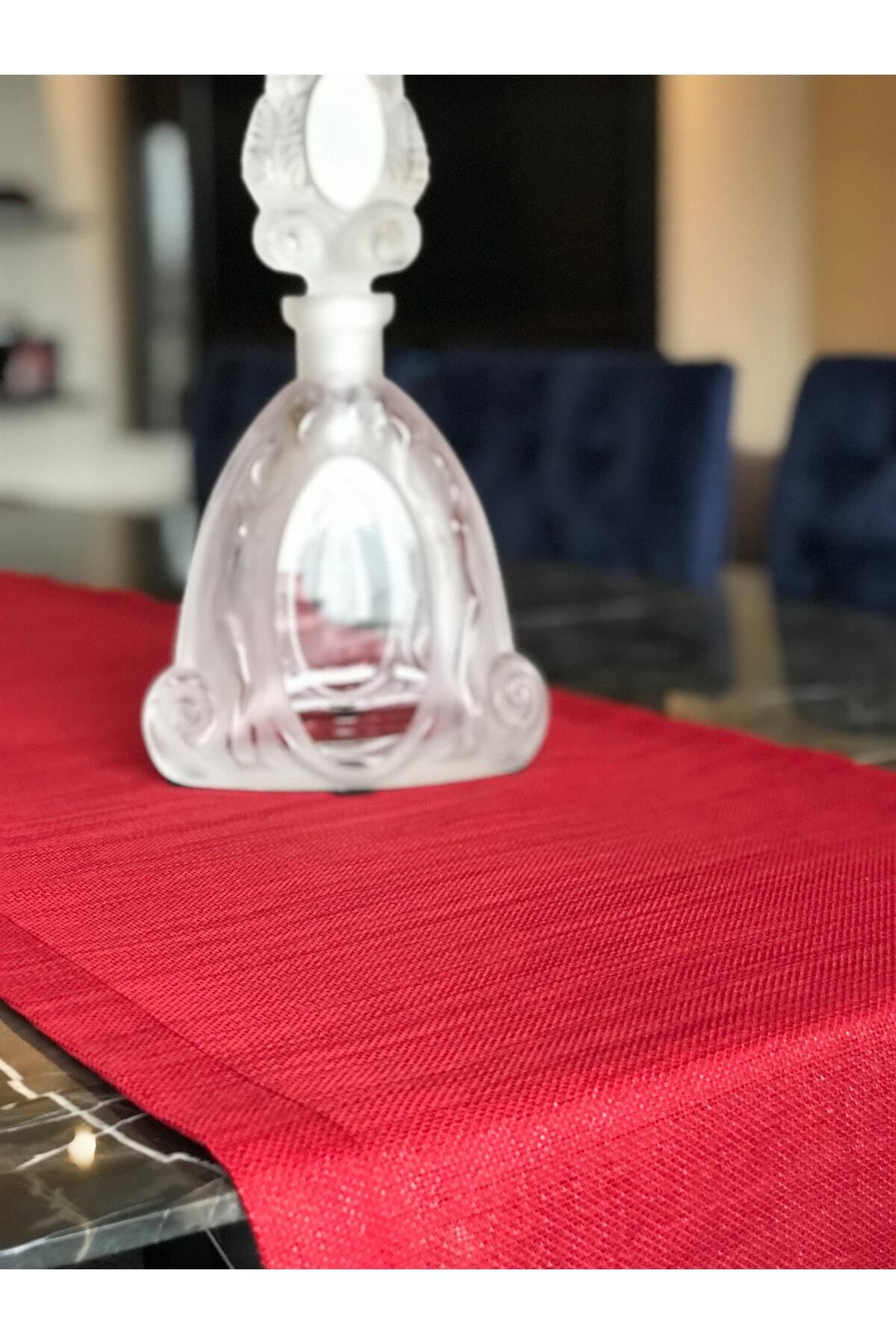 Viemso-Red Glitter Linen Runner 1