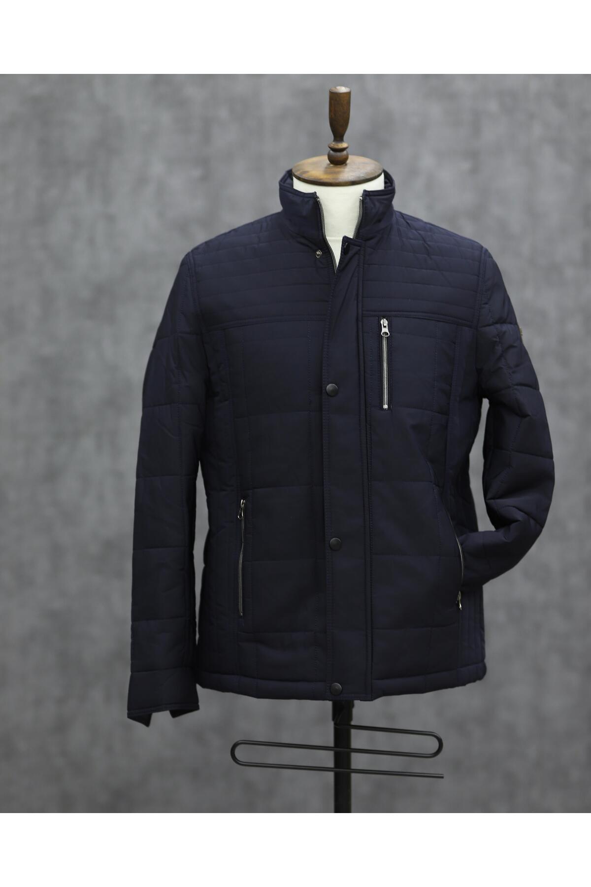  کاپشن پفی اکسلنته ۵۱۱۶ (آبی سرمه‌ای)