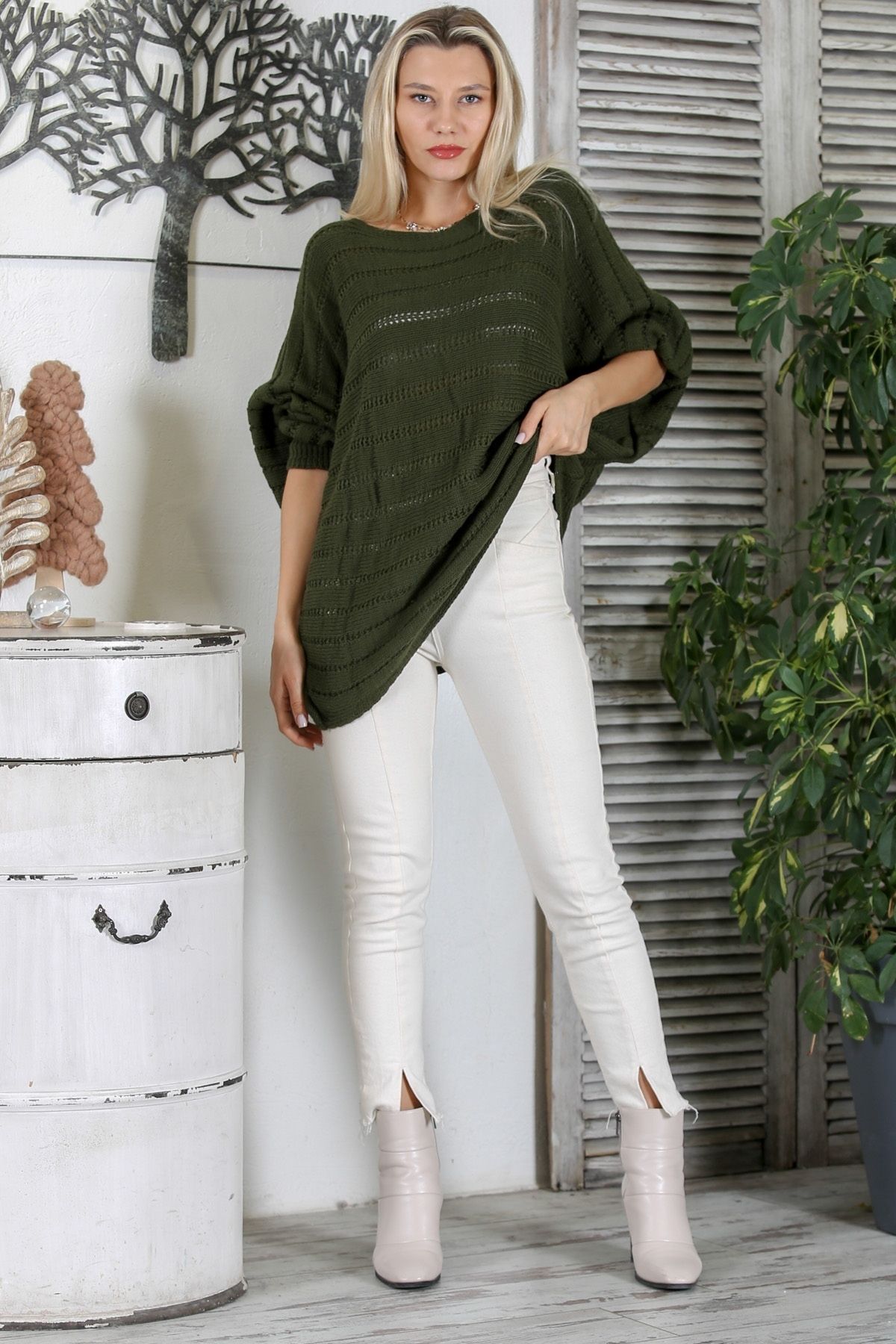 Pine cheap green sweater