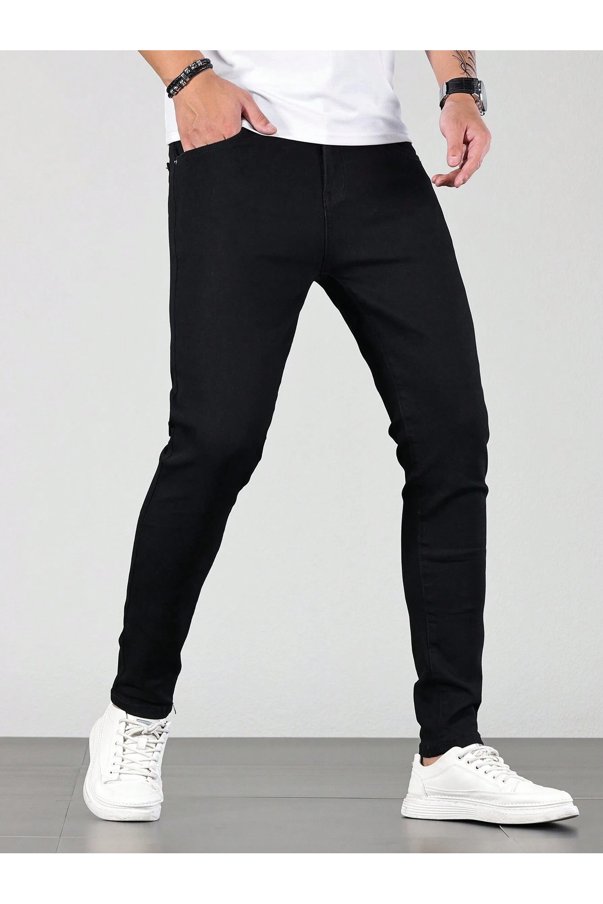 Erkek Slim Fit Jean Kot Pantolon