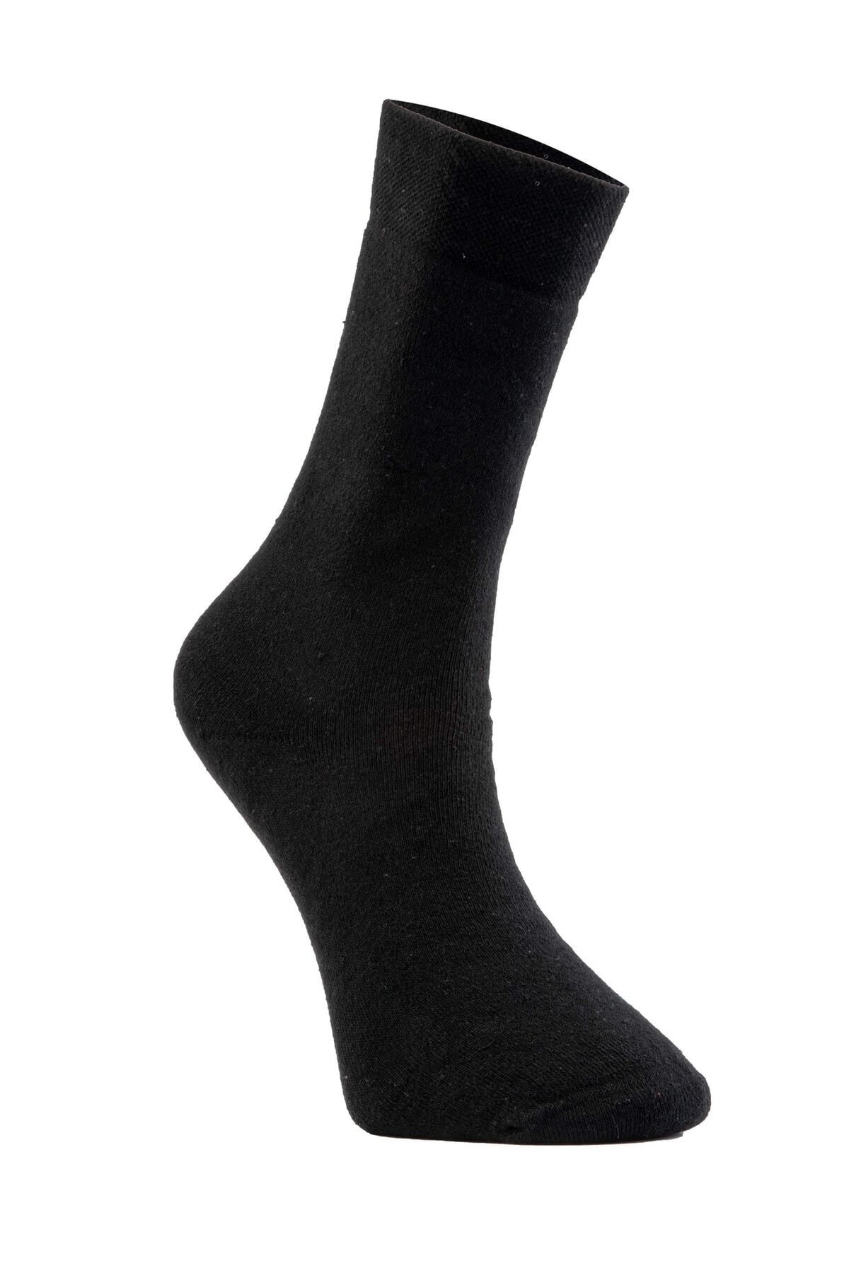 MUK COLLECTİON 6 Çift Siyah Termal Çorap 40-44