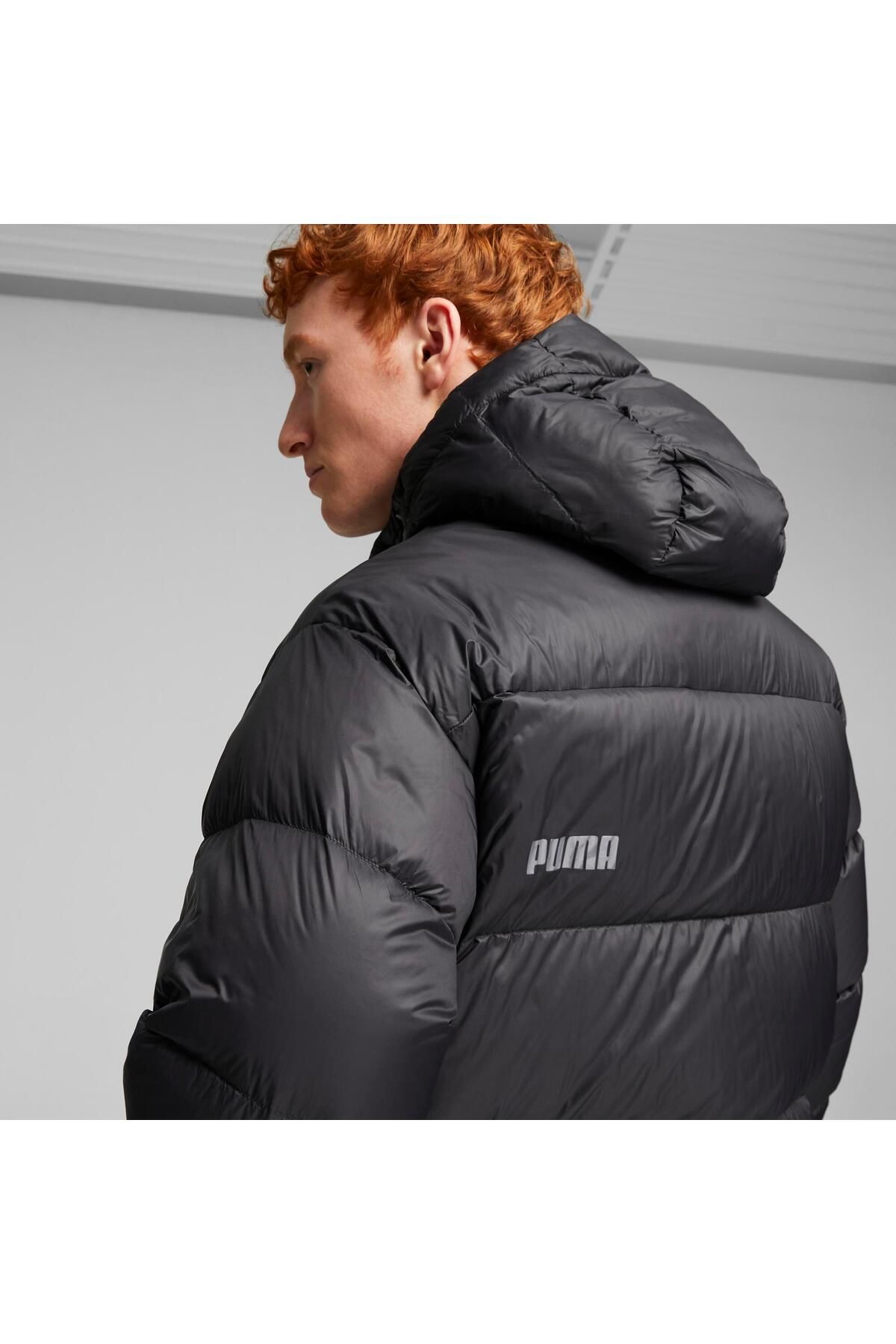 Puma Lightweight Hooded Down Coat PUMA Black Trendyol