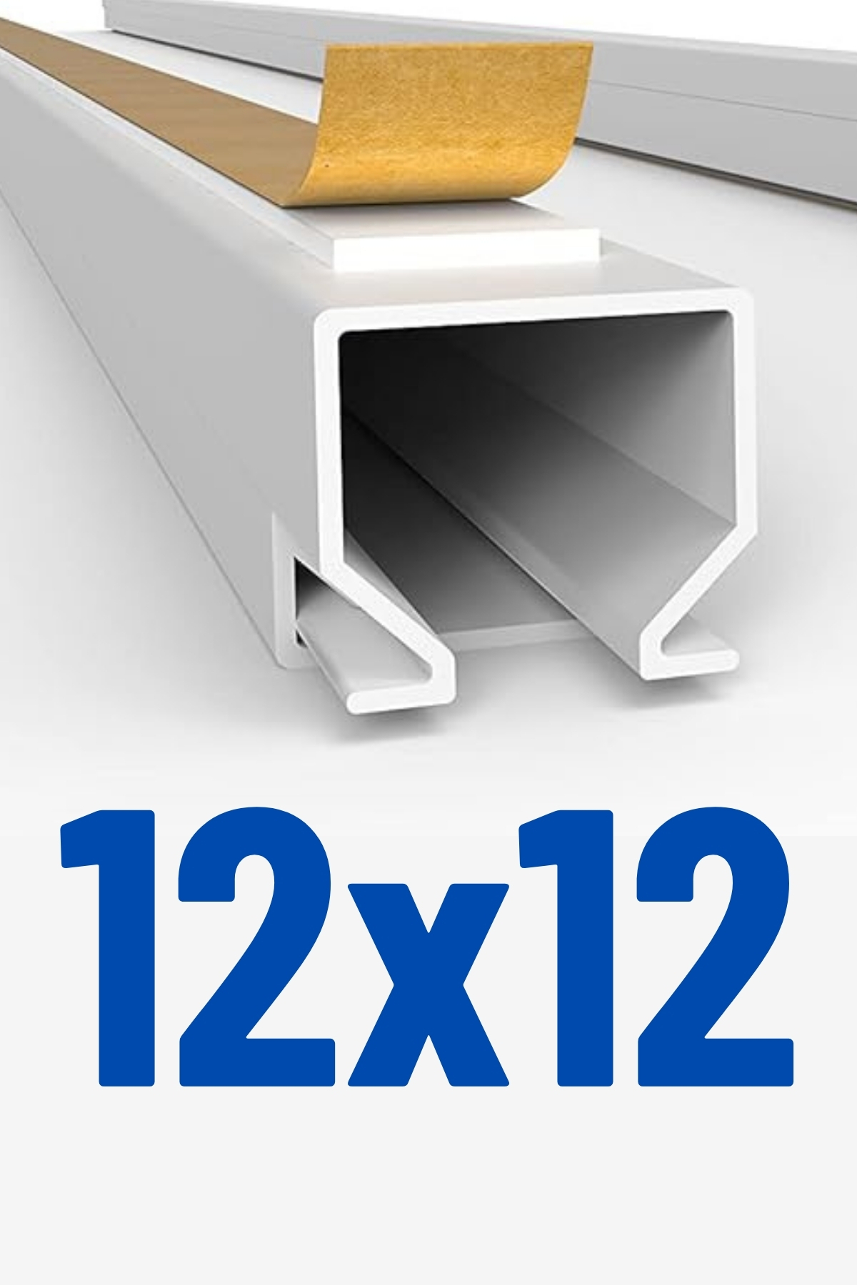 12x12 Mm White Cable Duct (WITH ADHESIVE TAPE) Rugged Packaging 1 Mt