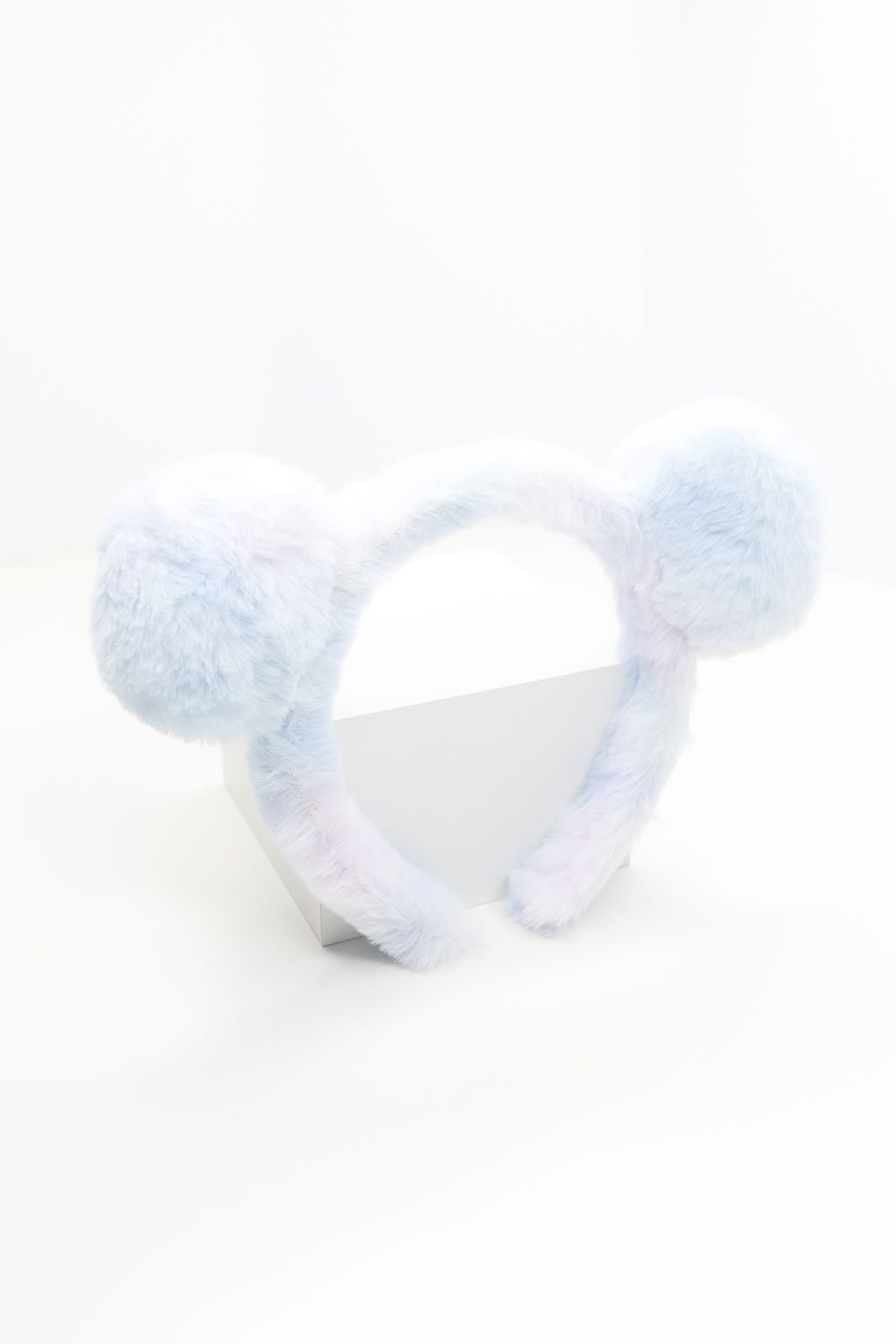 Mine Color-Women's Big Teddy Bear Eared Colorful Plush Crown 1