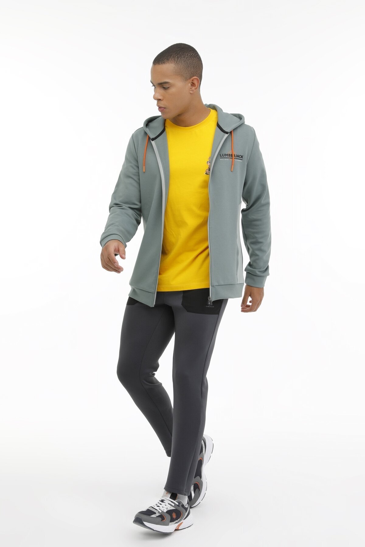 شلوار گرمکن مردانه سبز لامبرجک | ML MADRID-C 18TY604 3PR اورجینال - تصویر 3