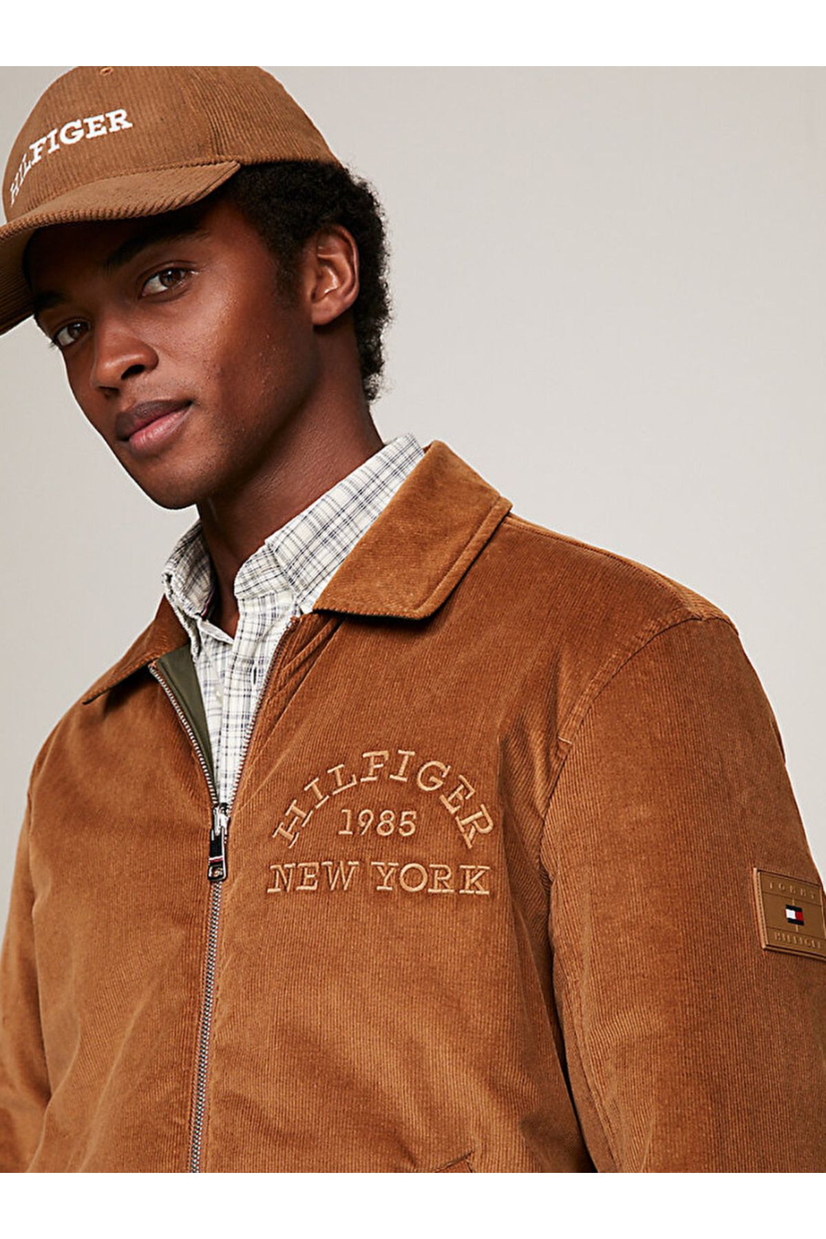 Tommy hilfiger brown corduroy jacket hotsell