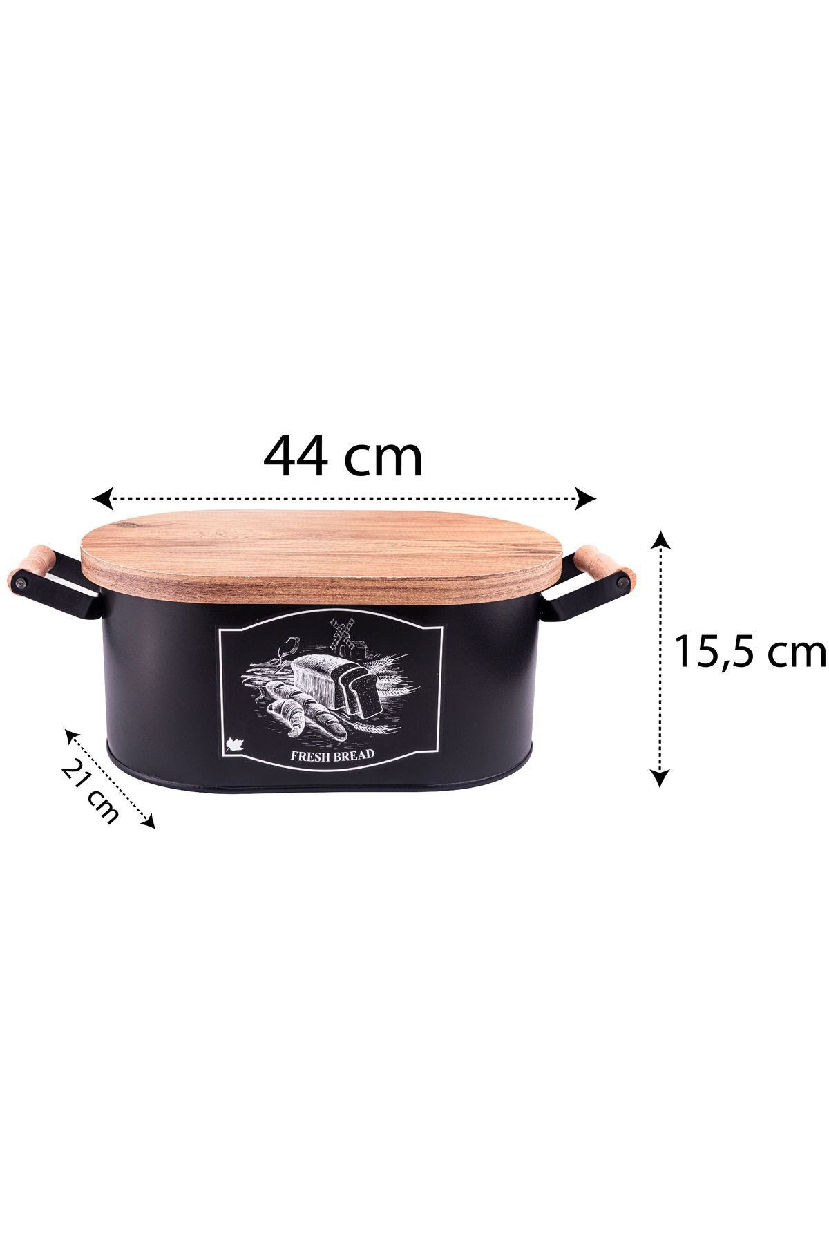 Taşev-Sonata - Bread Box with Cutting Board Lid 5