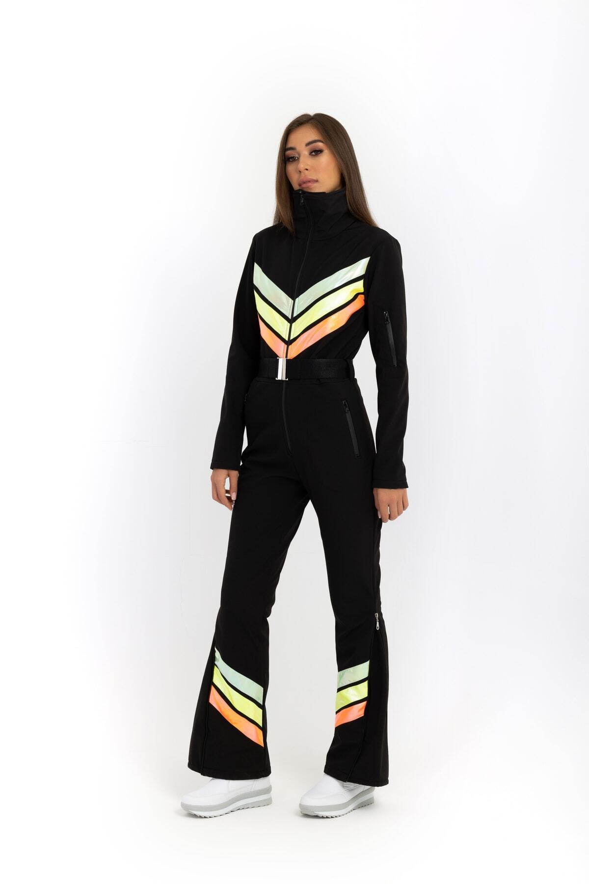 serpildinc Kayak Tulumu Neon Şerit