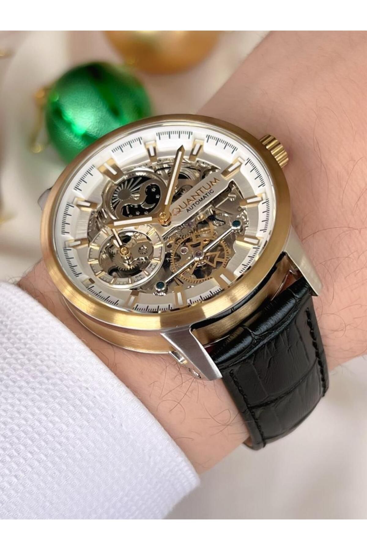 Quantum discount skeleton watch