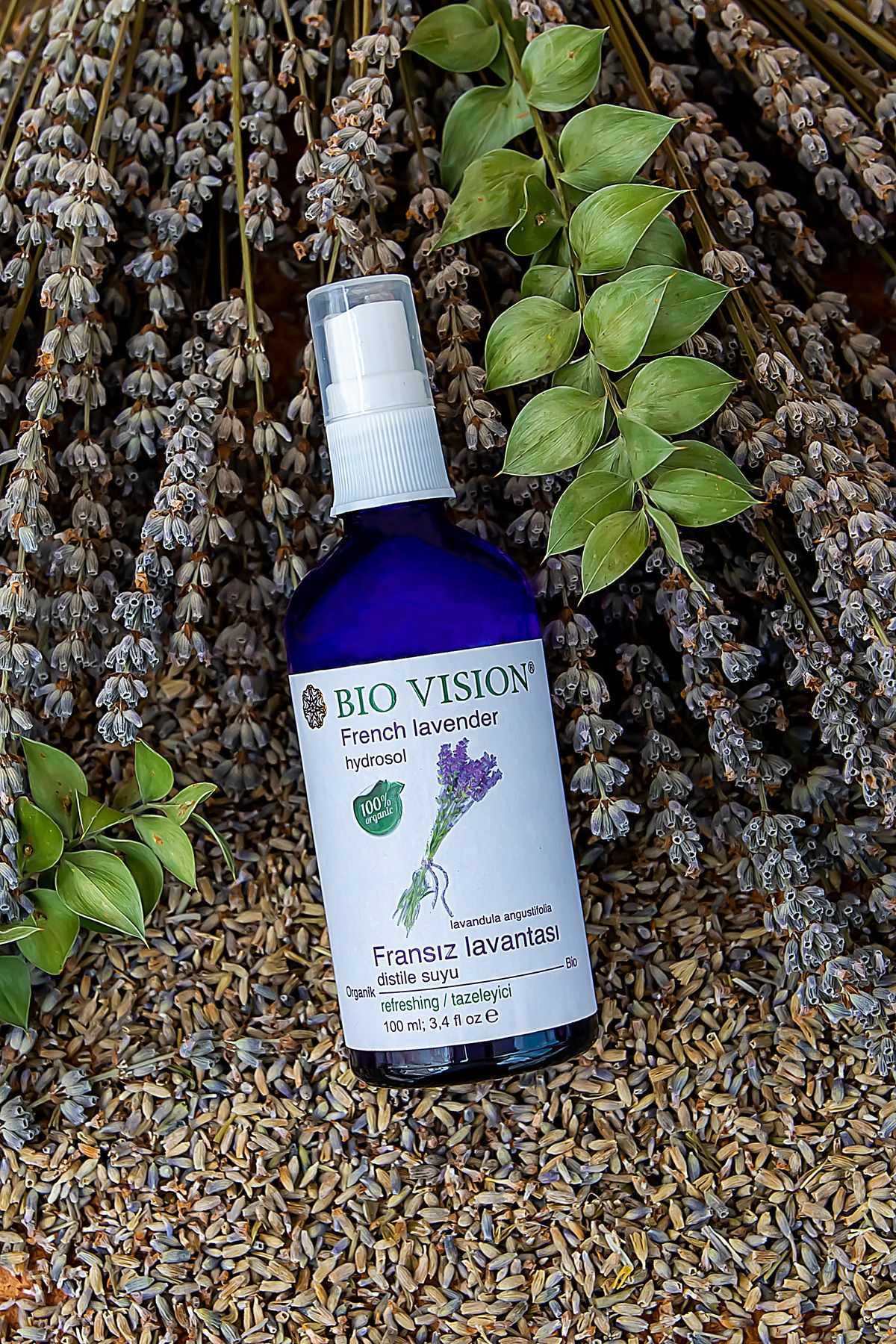 اسپری آب مقطر اسطوخودوس فرانسوی خالص 100 میلی لیتر Biovision