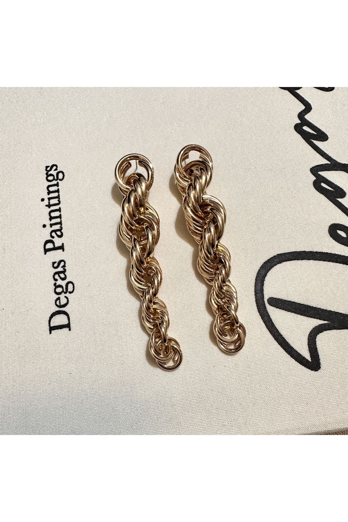 Big chain shop earrings